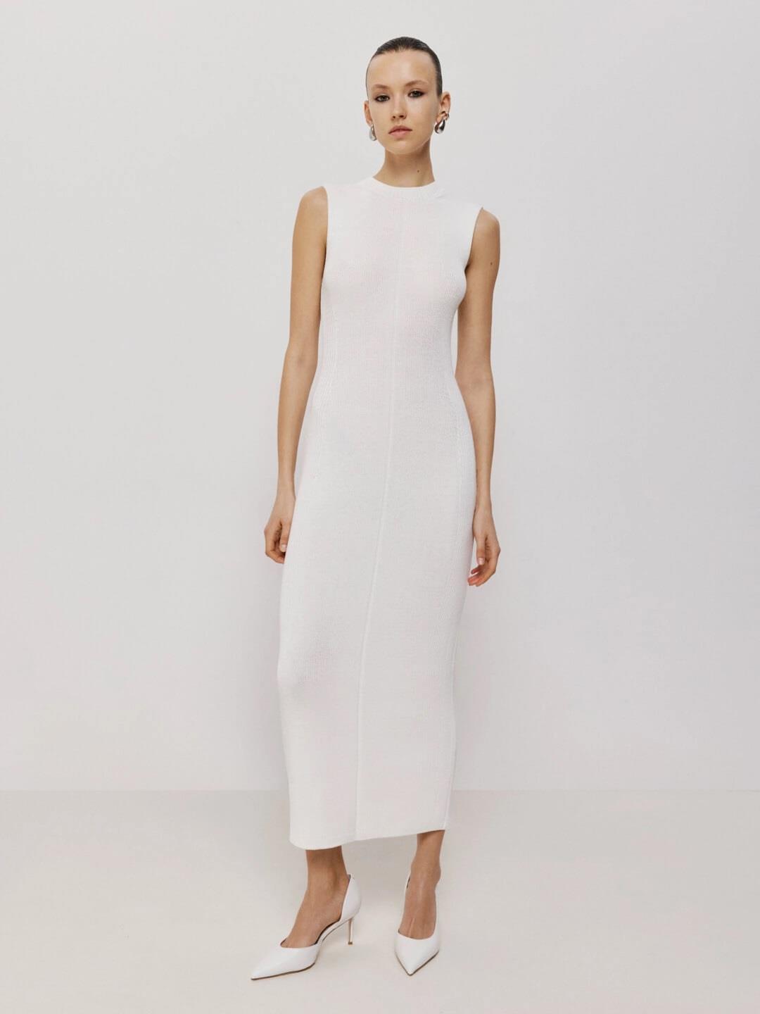 A set of a midi dress with sleeves transformers Duet milk