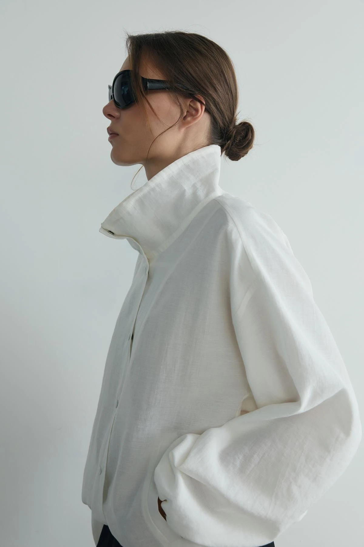 İnez Dökümlü Bomber Ceket