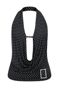 Electra Blouse BLACK DOT (PUANTIYELI)