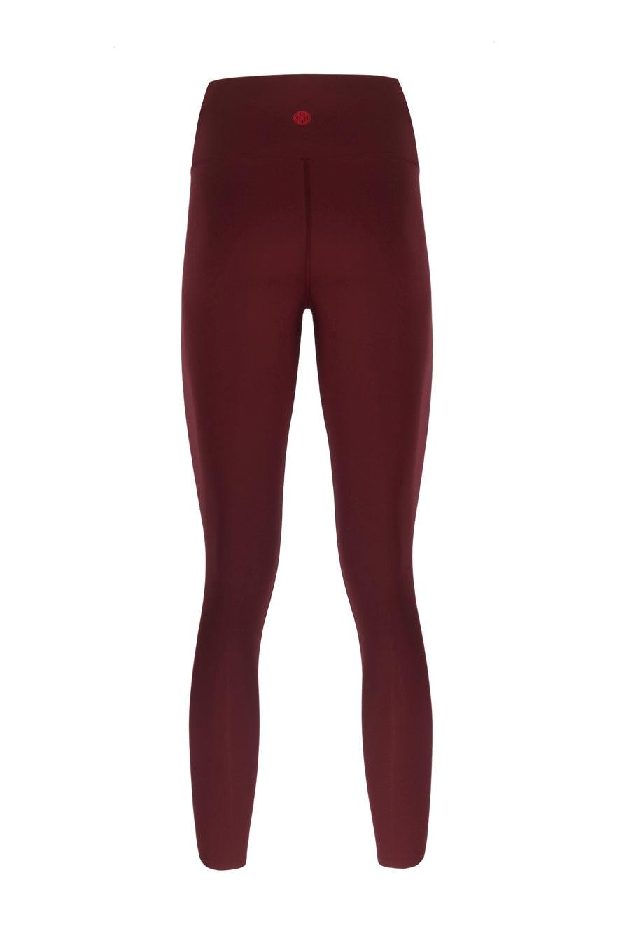 Cross Waist Brown Shaper Matt Leggings