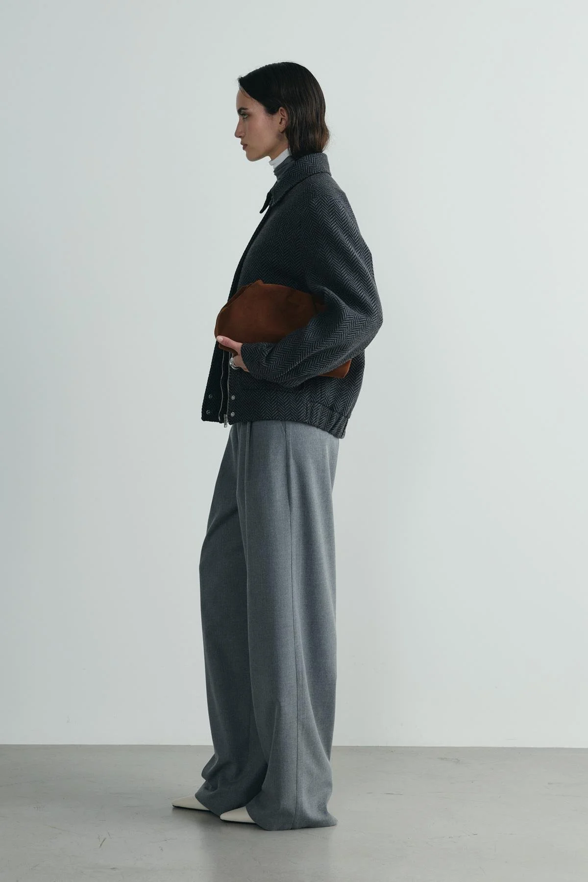 Füme Alder Kaşe Bomber Ceket