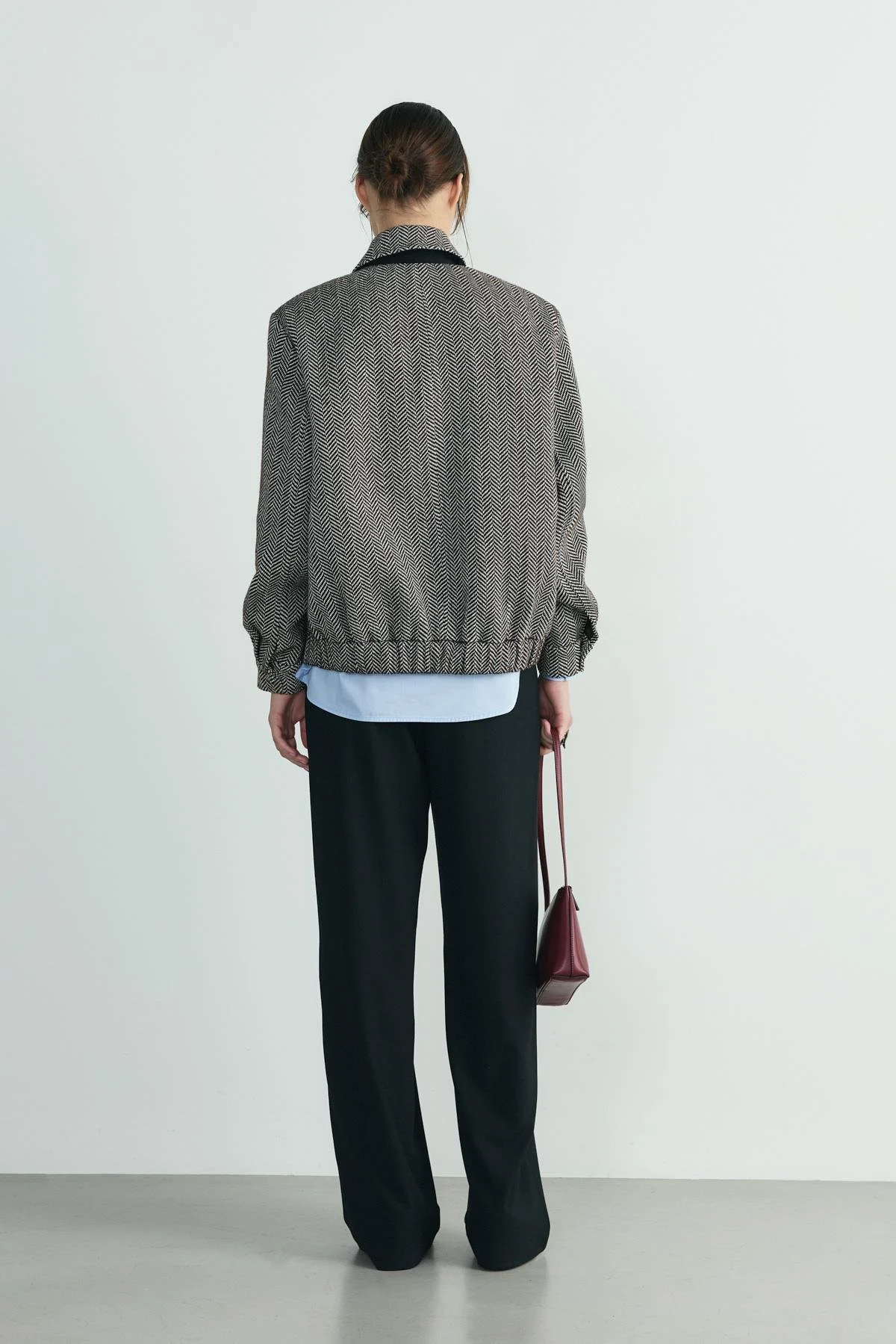 Acı Kahve Alder Kaşe Bomber Ceket