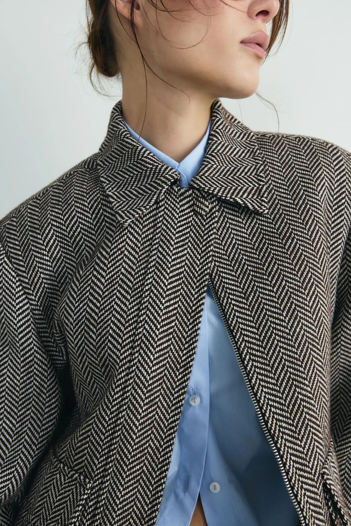 Acı Kahve Alder Kaşe Bomber Ceket