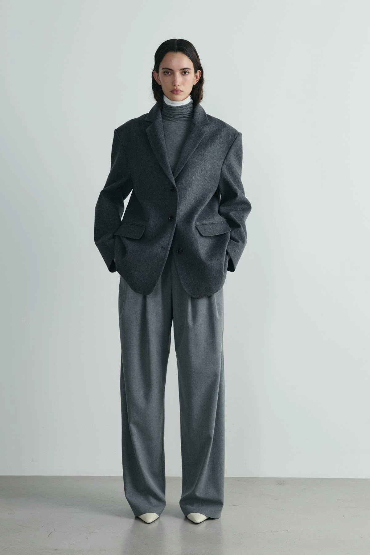 Füme Kaşe Blazer Ceket