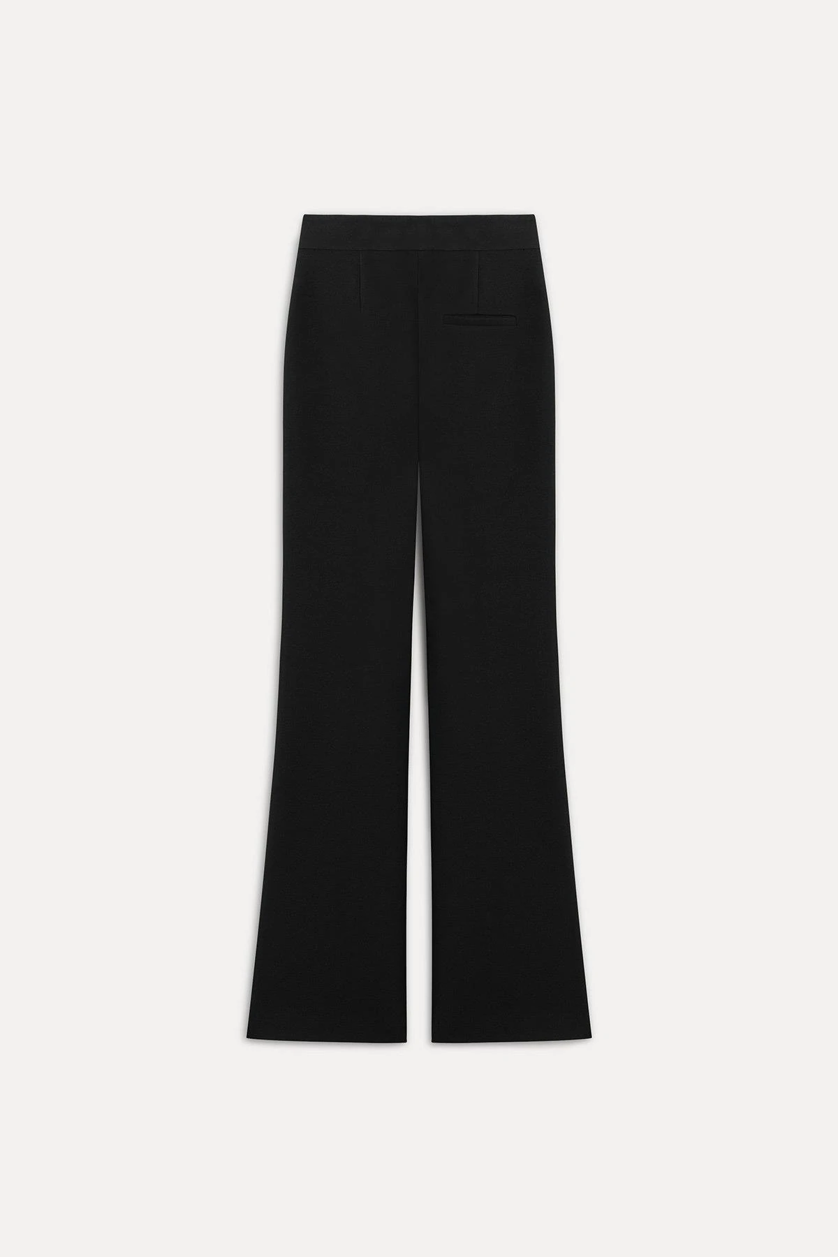 Paçası yırtmaçlı pantolon siyah