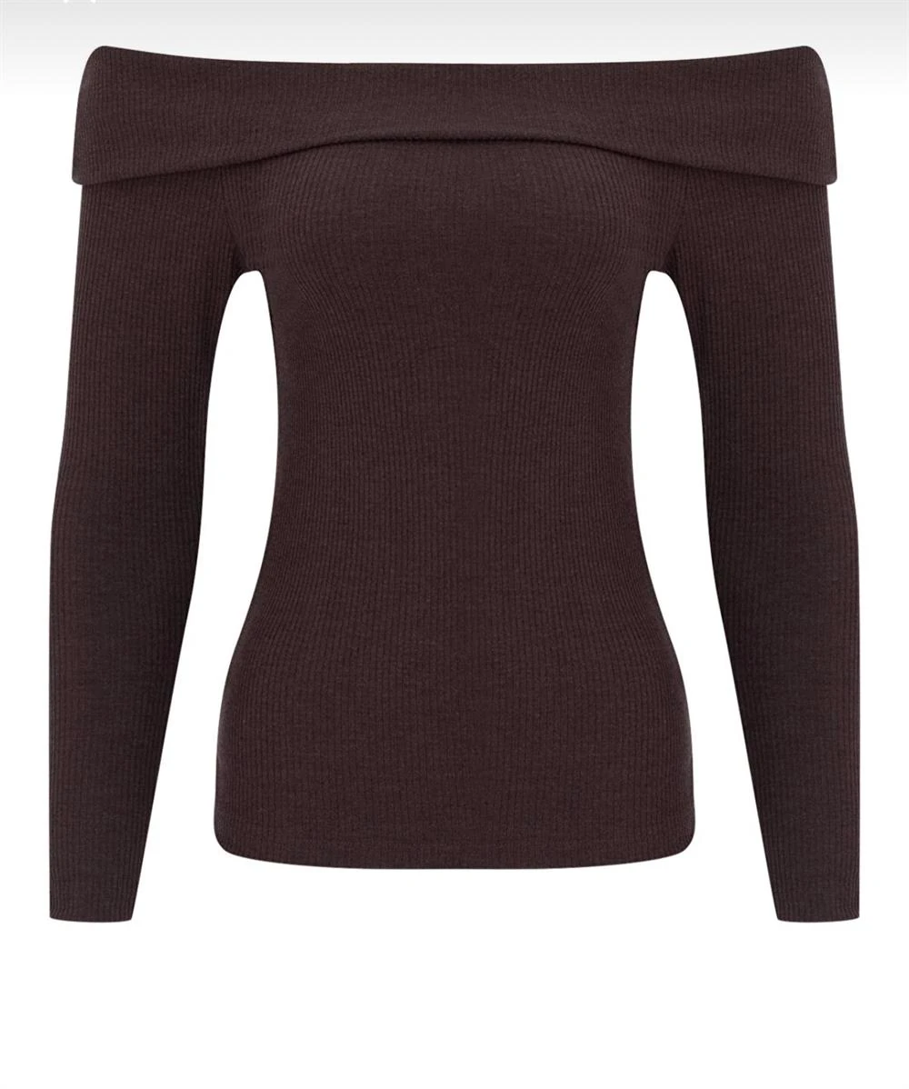 Angeliq kAHVERENK  Düşük Omuzlu Kaşkorse Body