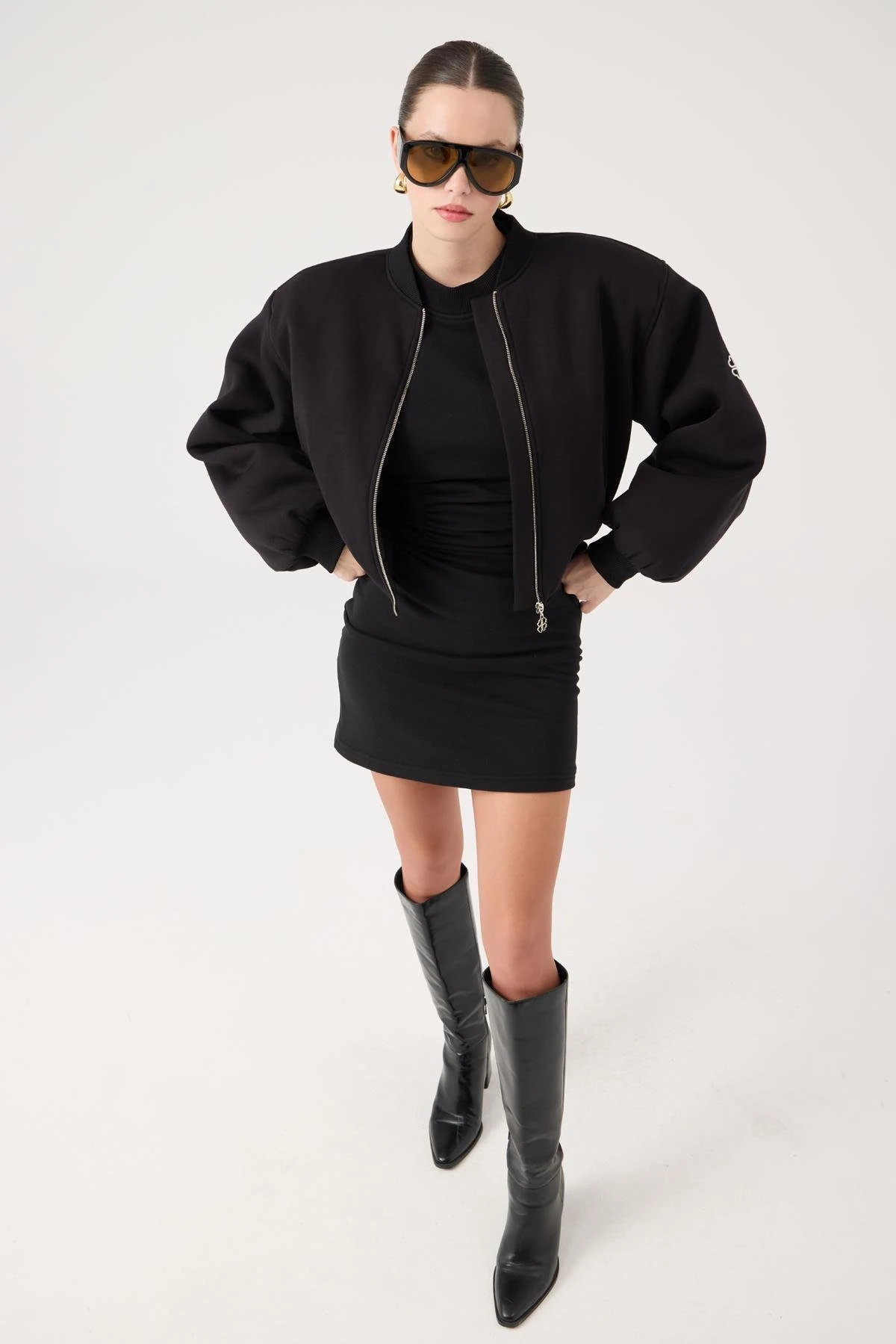 Parker Bomber Ceket Siyah