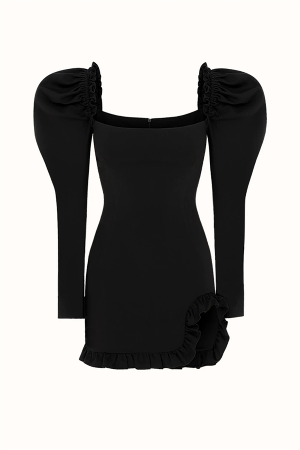 RHIA DRESS / BLACK COTTON