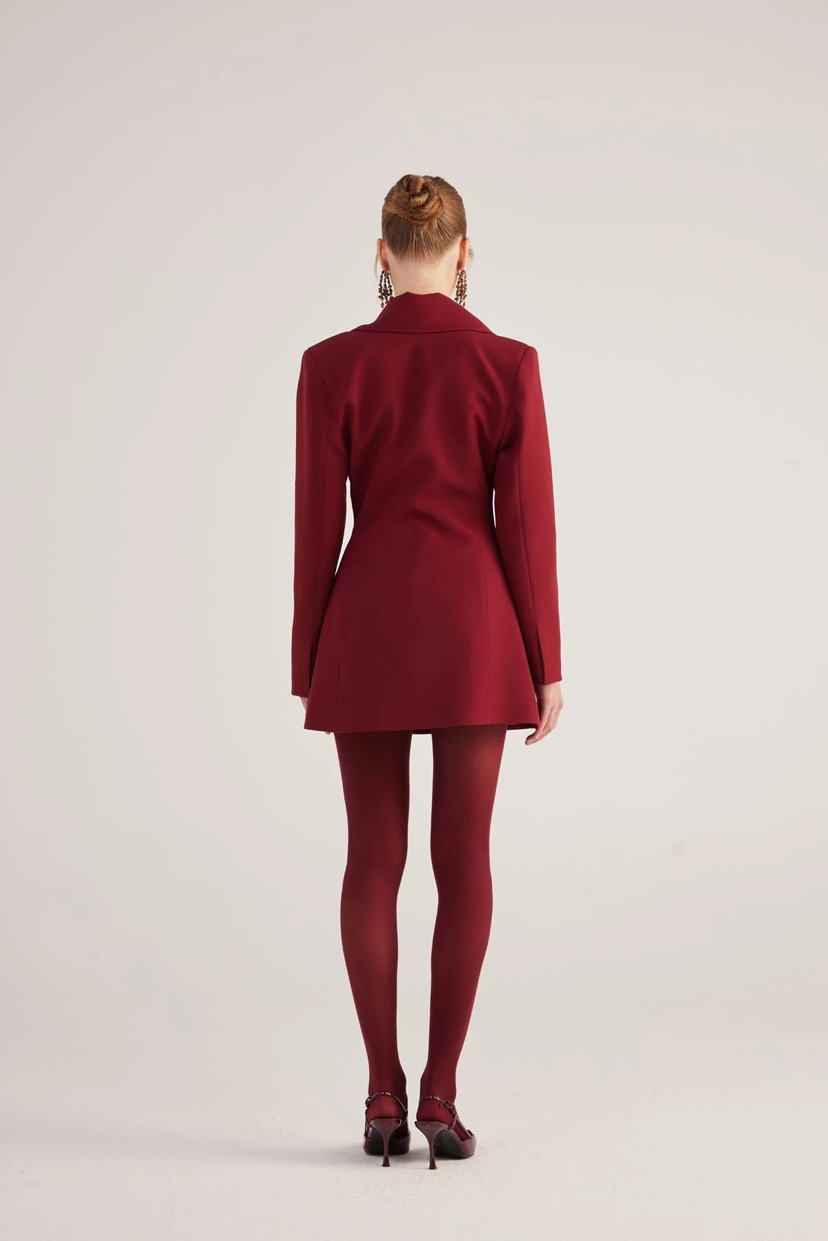 Deja Blazer Ceket Bordo