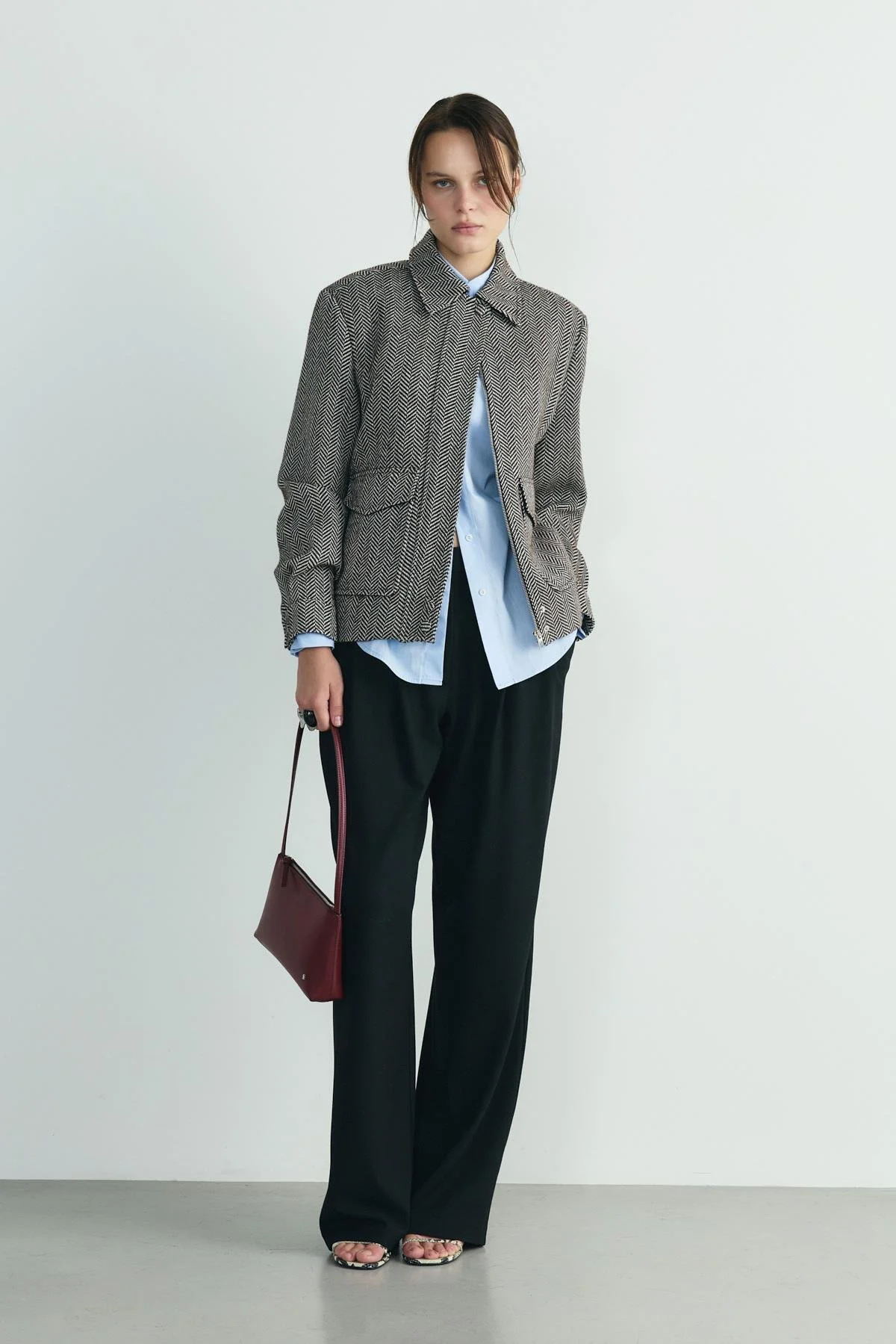 Acı Kahve Alder Kaşe Bomber Ceket