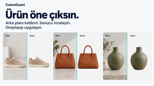 CutoutGuard: Ürün Görseli Studio ekran görüntüsü 1