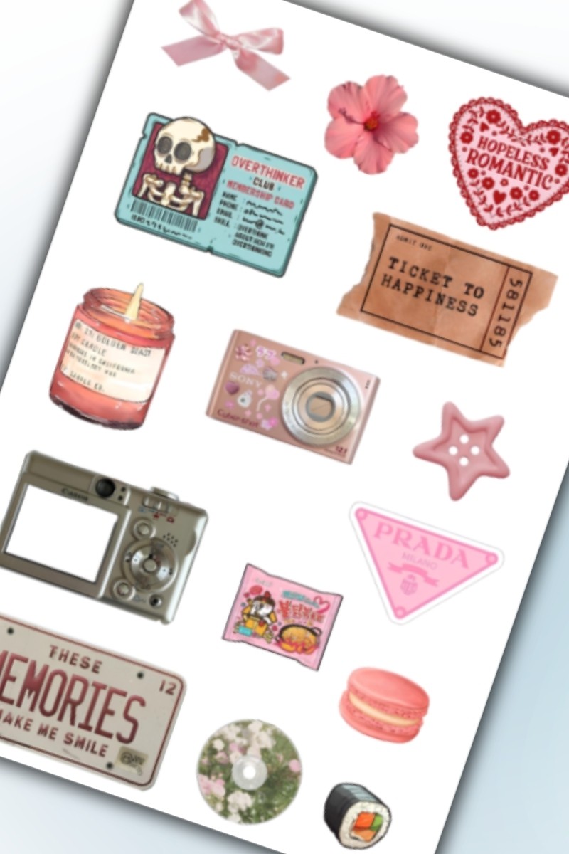 Vintage Temalı Sticker Planner Ajanda Bullet Journal Için Uygun