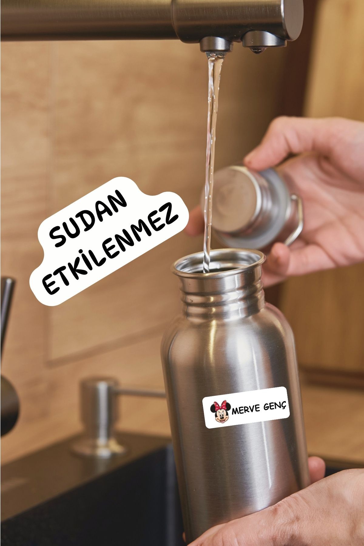 İsme Özel Okul Etiketi Kalem/Defter/Matara Etiketi Sticker Kedi/Cat Temalı 192 Adet