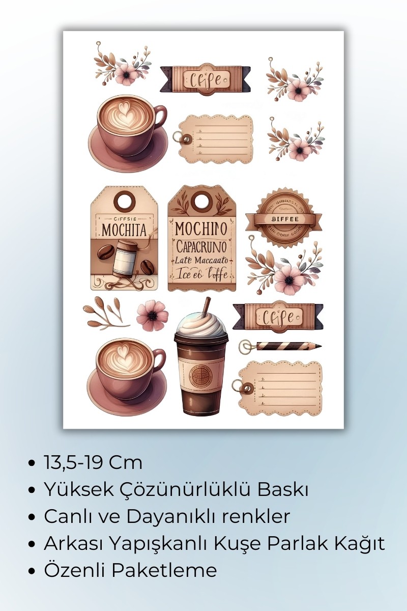 Vintage Temalı  Planlayıcı Planner Ajanda Bullet Journal İçin Uygun Set