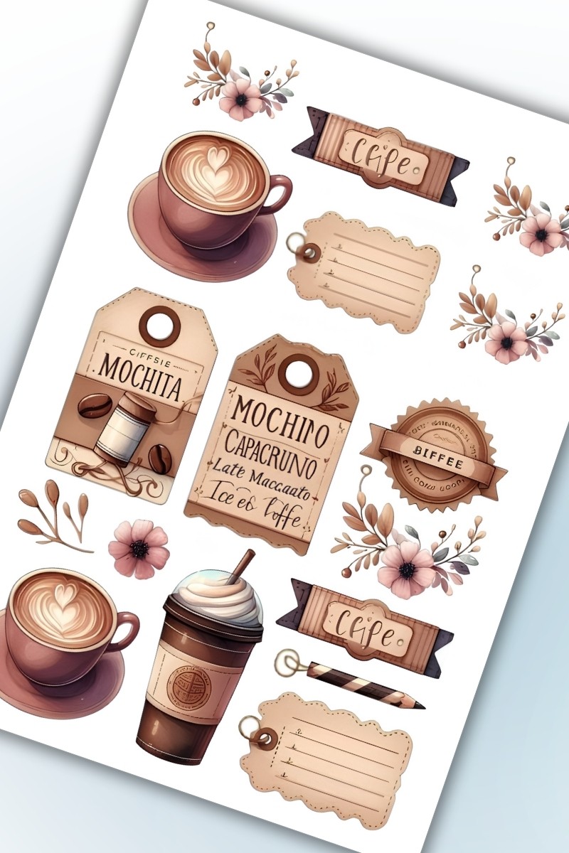 Vintage Temalı  Planlayıcı Planner Ajanda Bullet Journal İçin Uygun Set