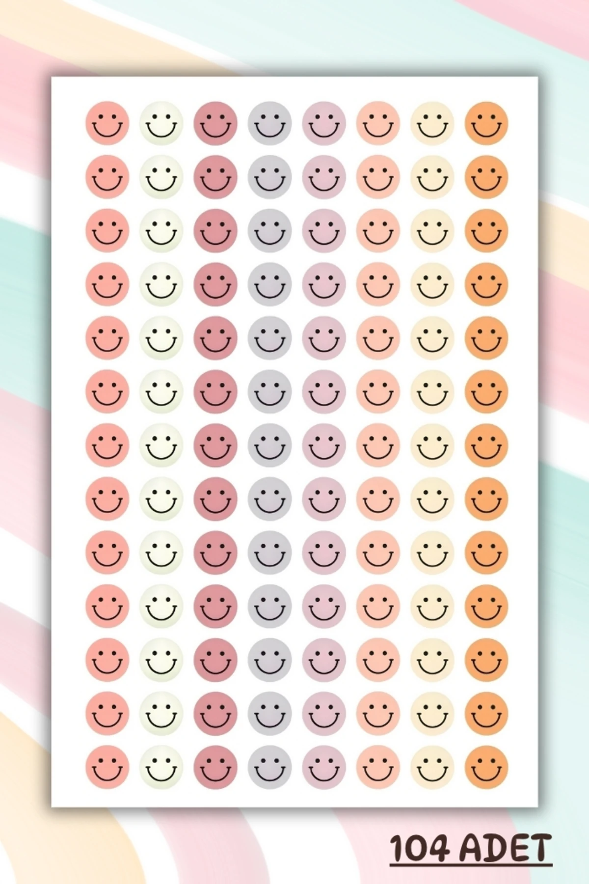 104 Adet Öğretmenler İçin Ödül/Ödev/Motivasyon/Gülen Yüz Etiketi Okul Sticker