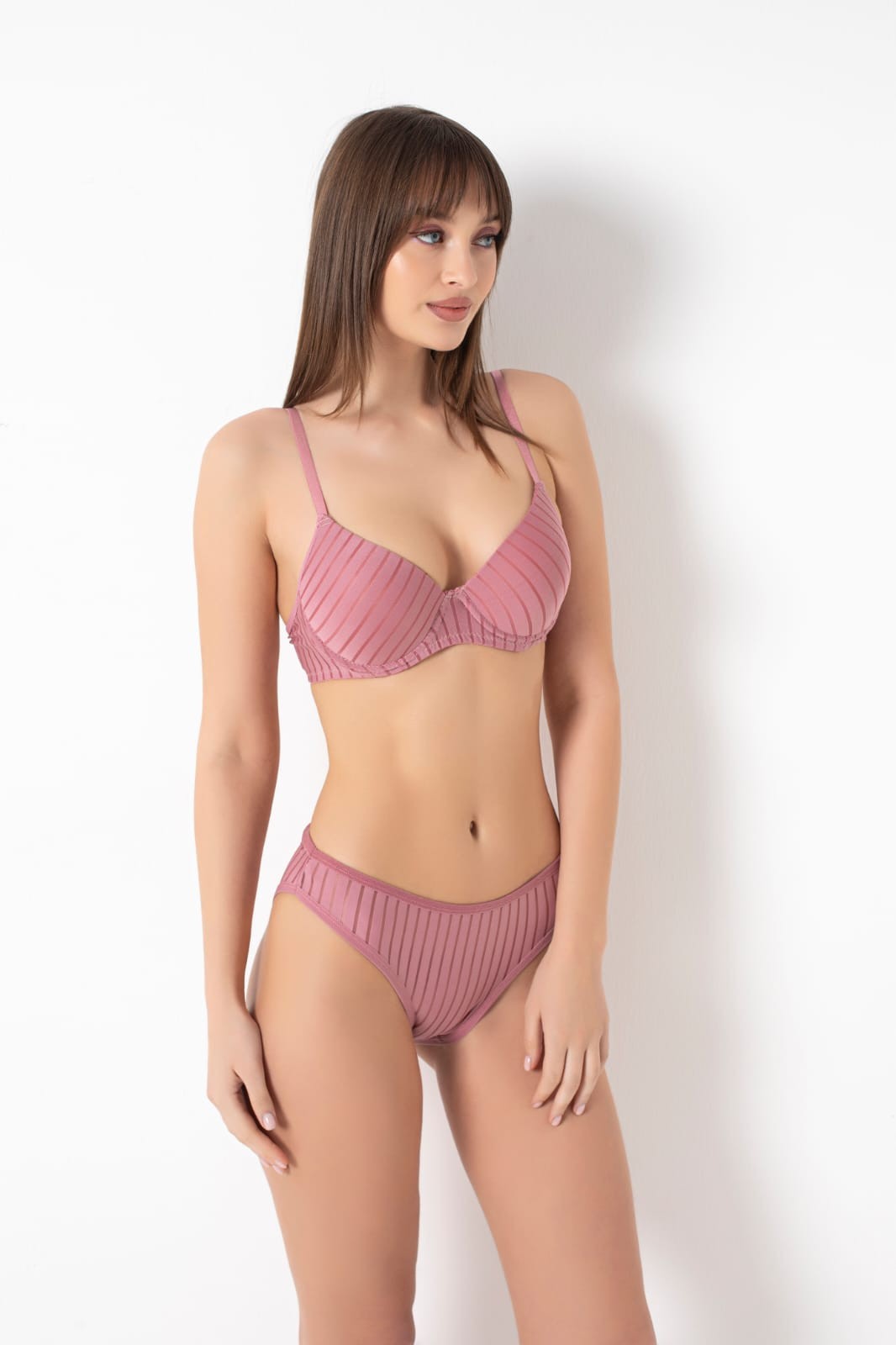 DHANTEL DREAM BRA SET-DRIED ROSE