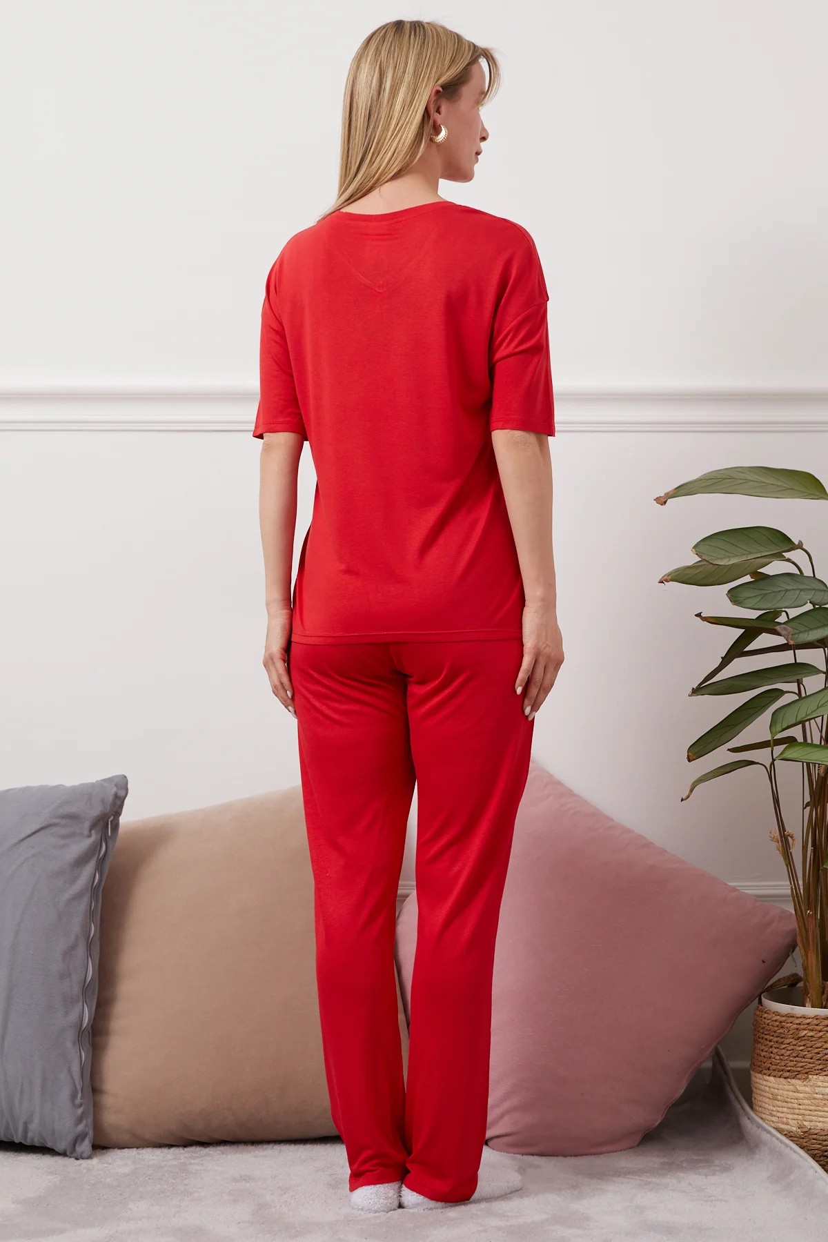 DHANTEL FABLE PYJAMAS SET-RED