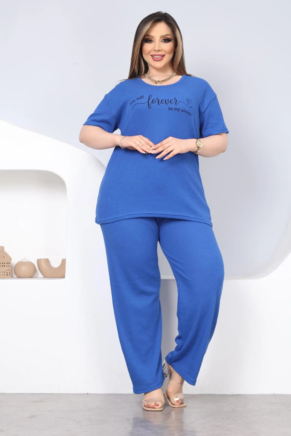 DHANTEL MIST PYJAMAS SET-BLUE