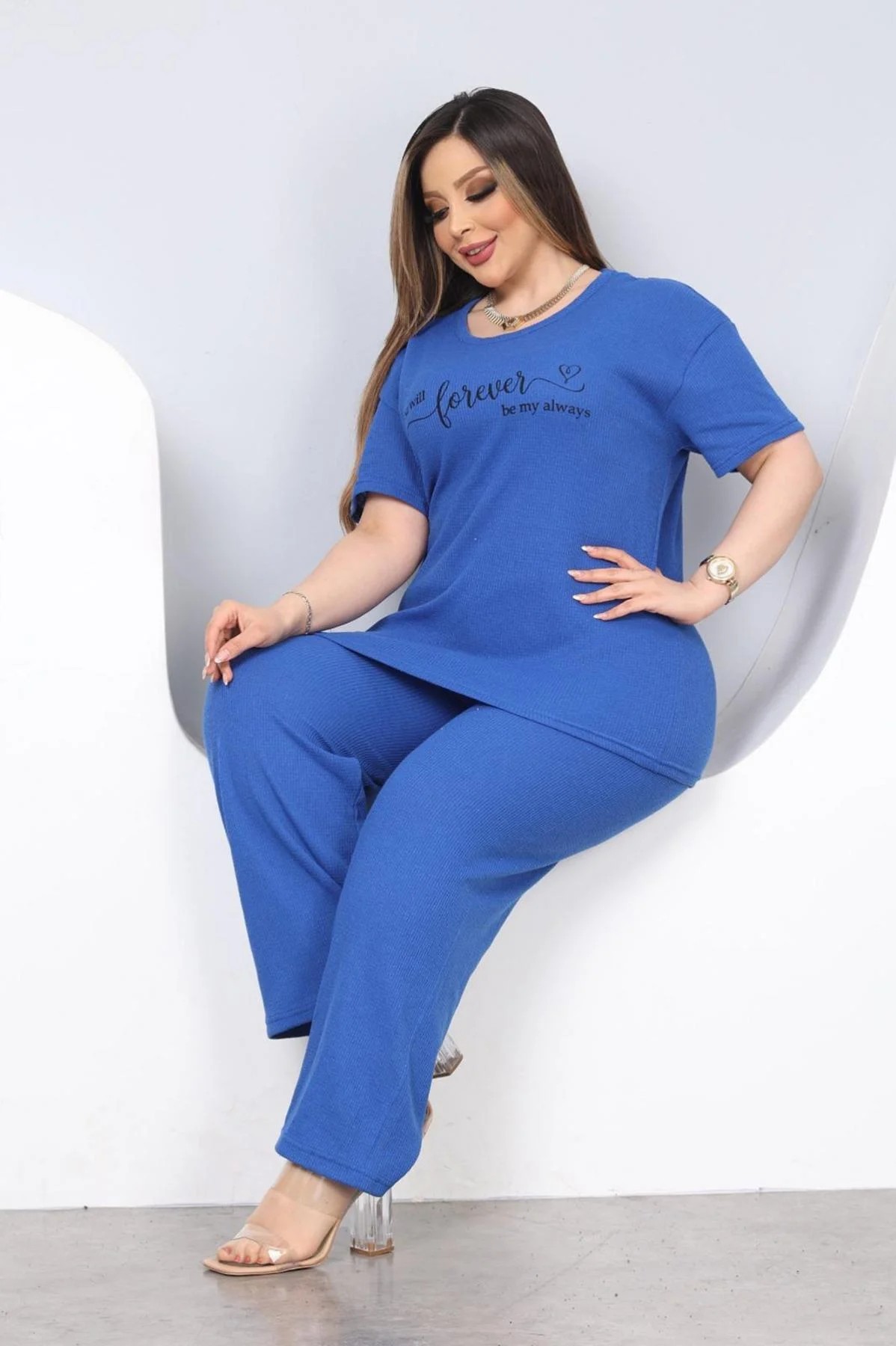 DHANTEL MIST PYJAMAS SET-BLUE