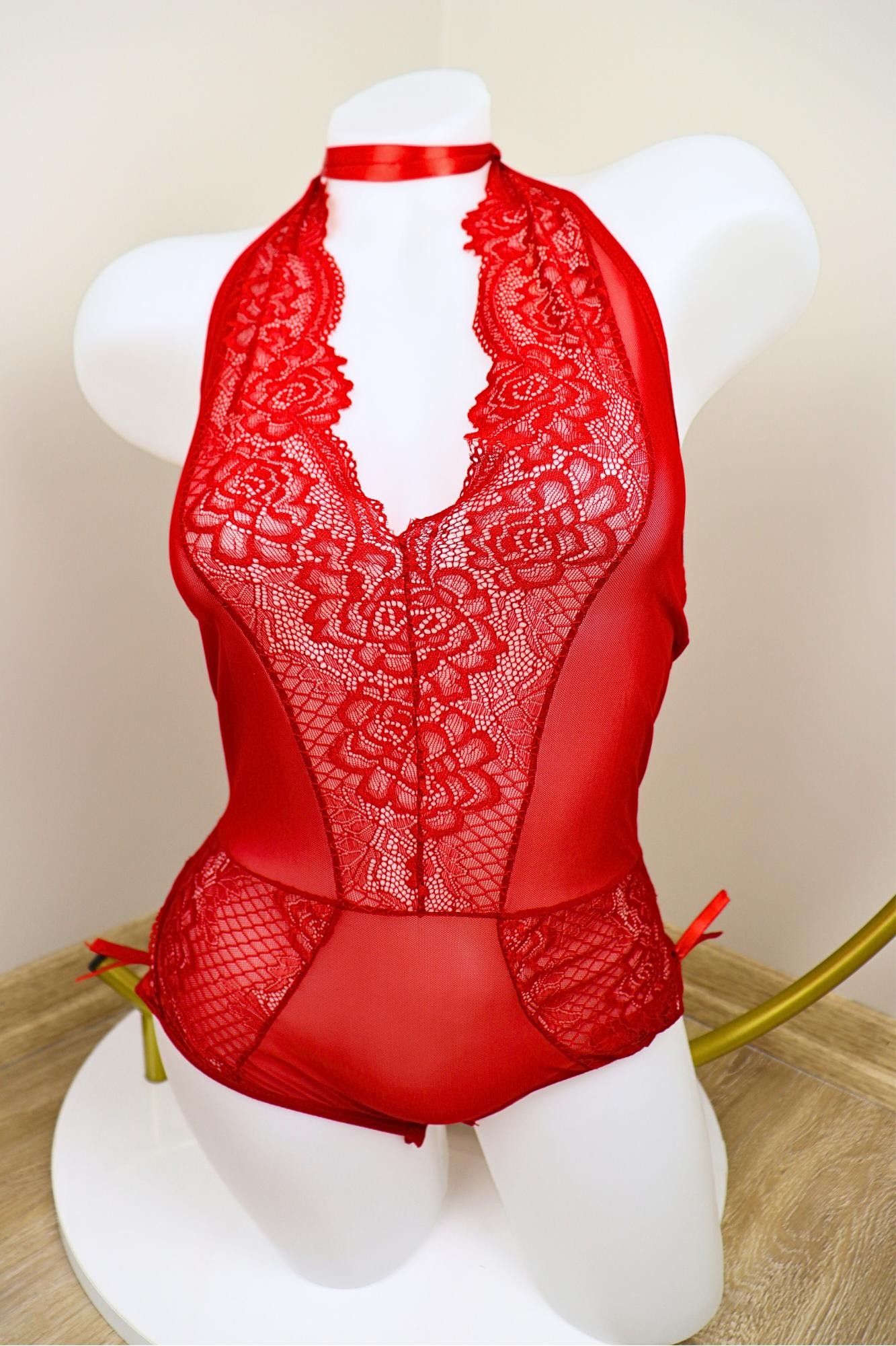 DHANTEL LILY BODYSUIT-RED