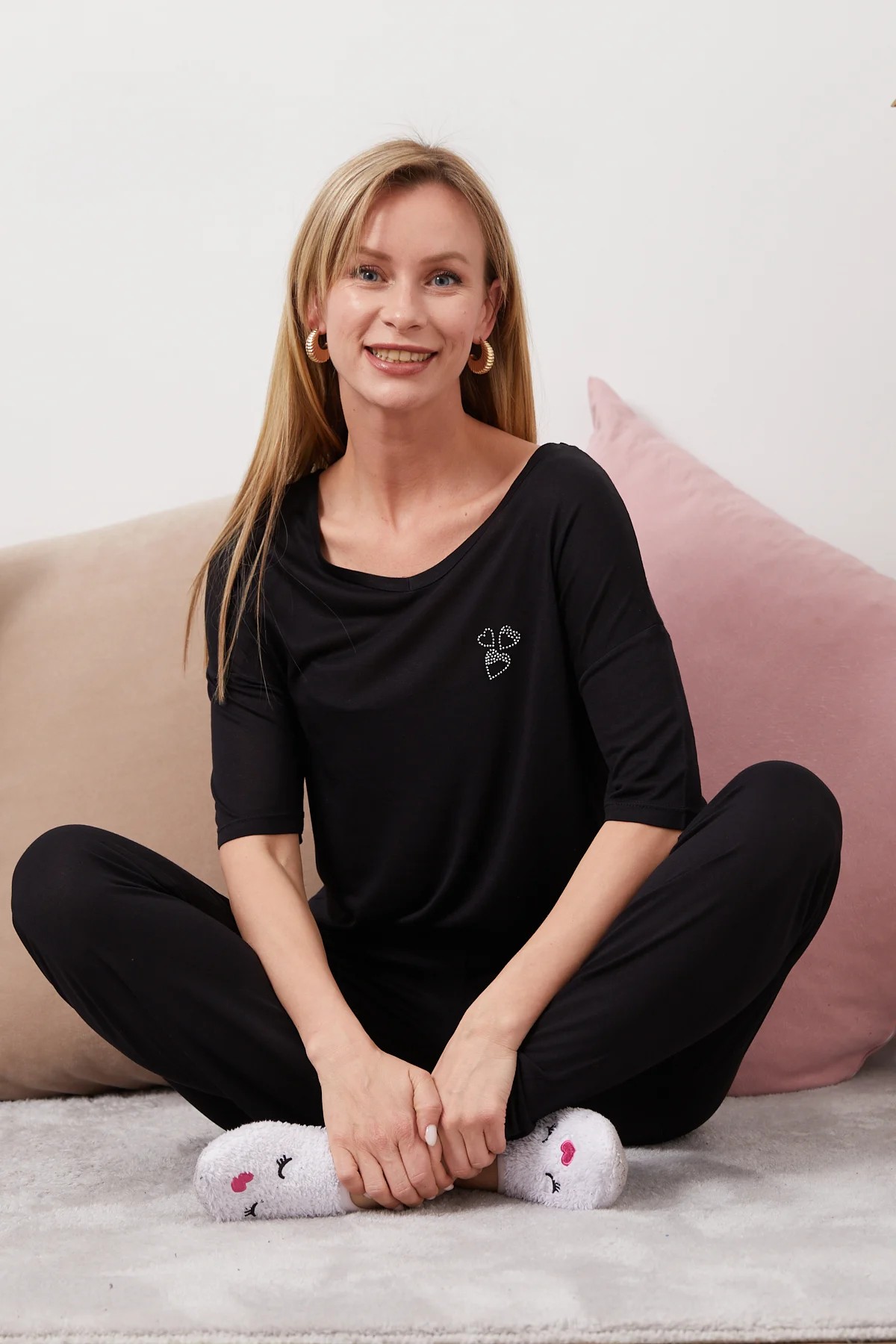 DHANTEL FABLE PYJAMAS SET-BLACK