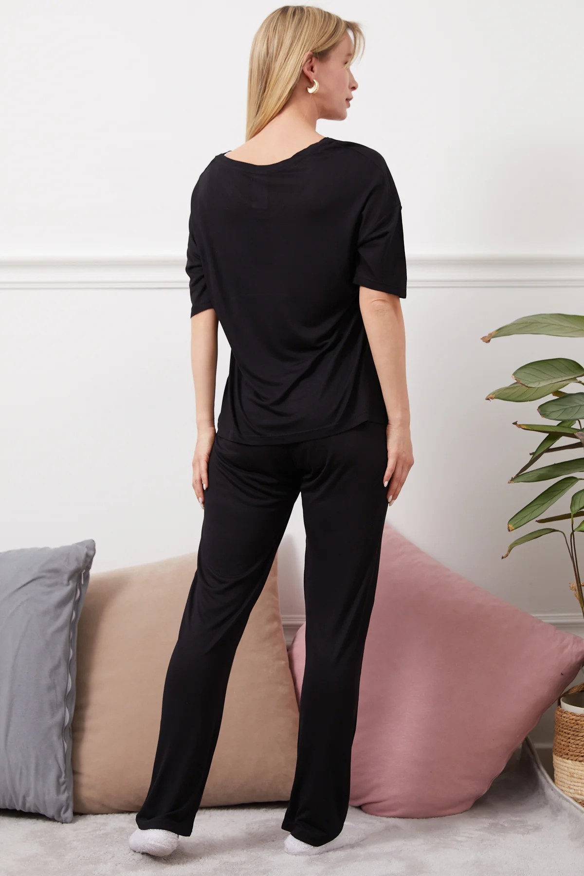 DHANTEL FABLE PYJAMAS SET-BLACK