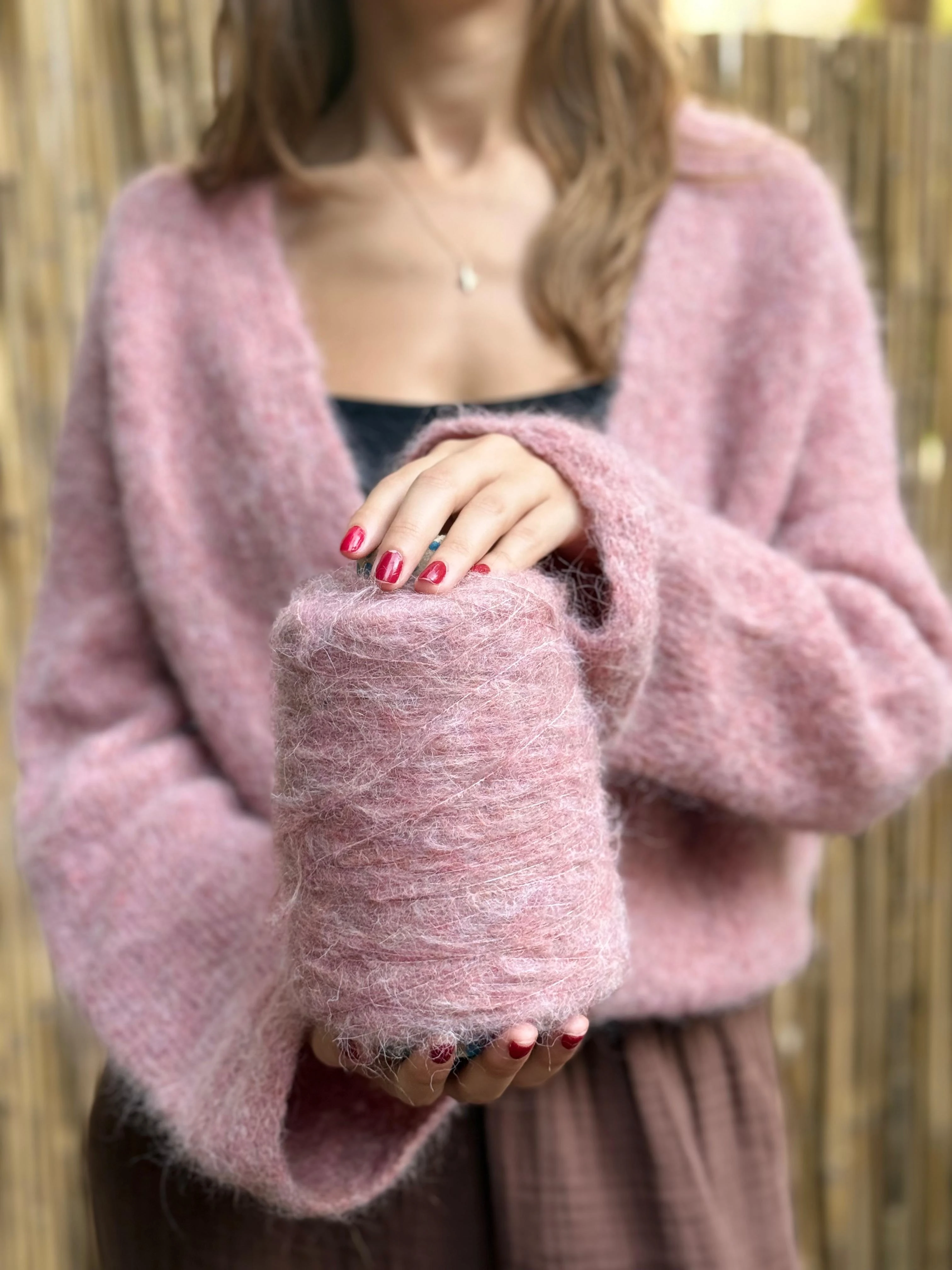 Lilyum Hırka Kiti  - gül kurusu