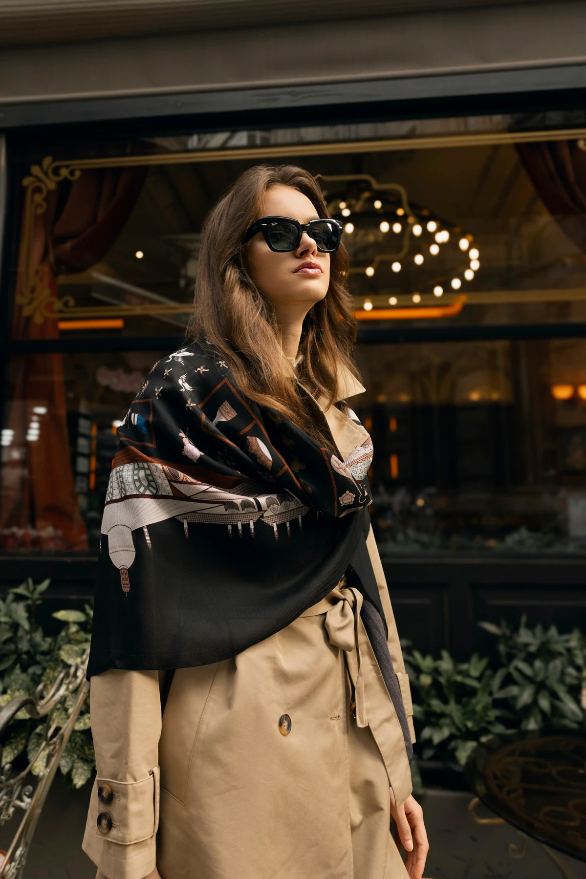 Topkapı Sarayı Yün İpek Kare Şal