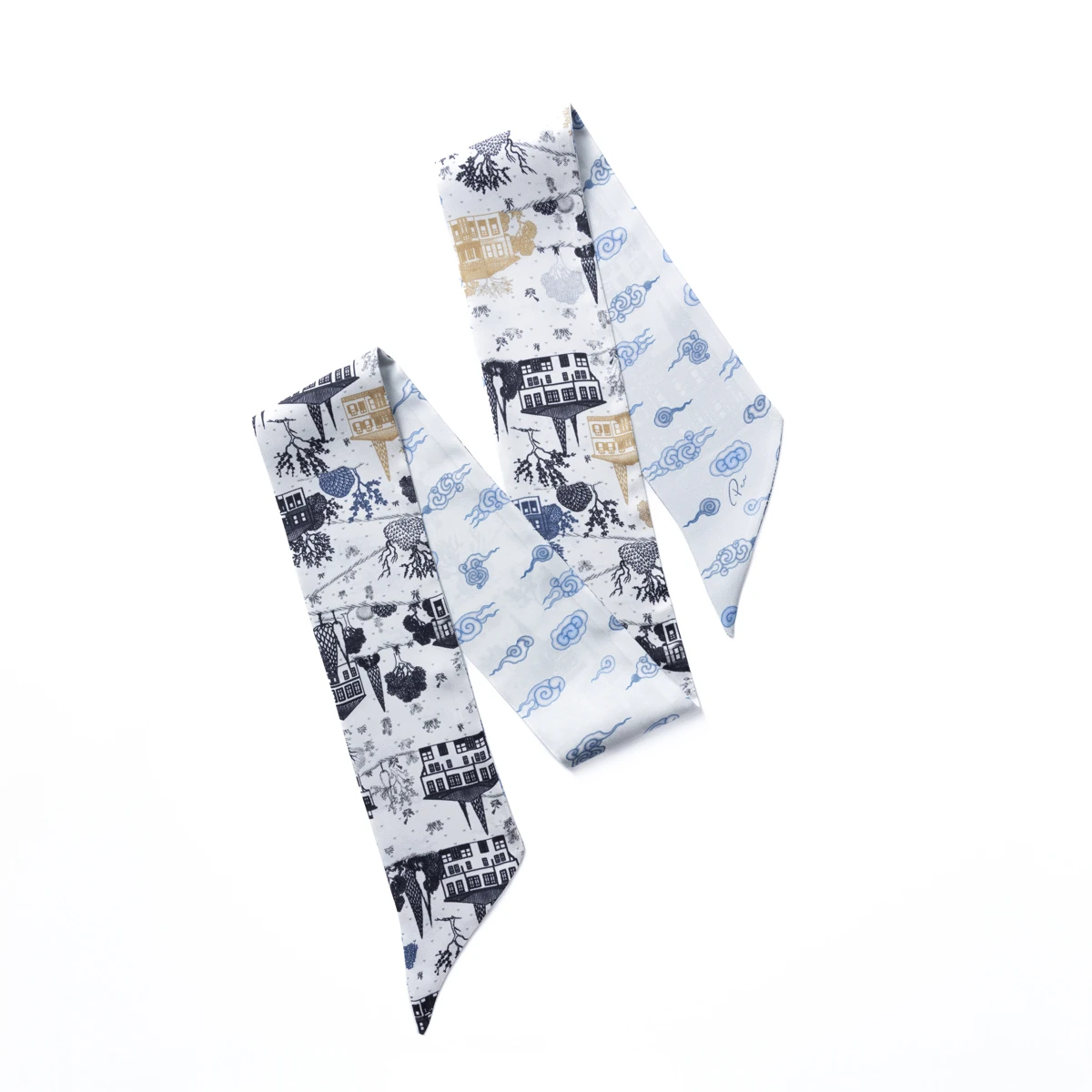 Beylerbeyi İpek Fular - Gri