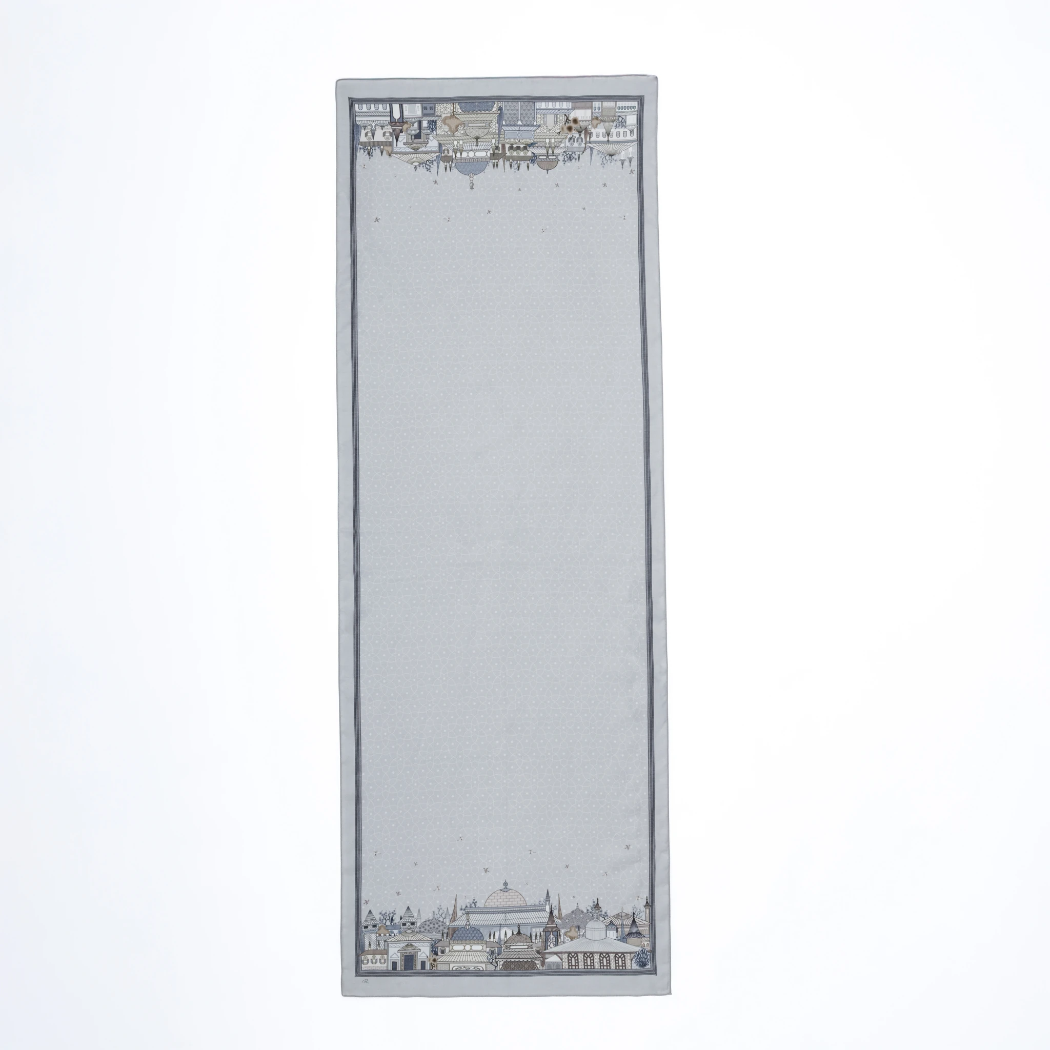 Topkapı Sarayı Dikdörtgen Şal - Gri