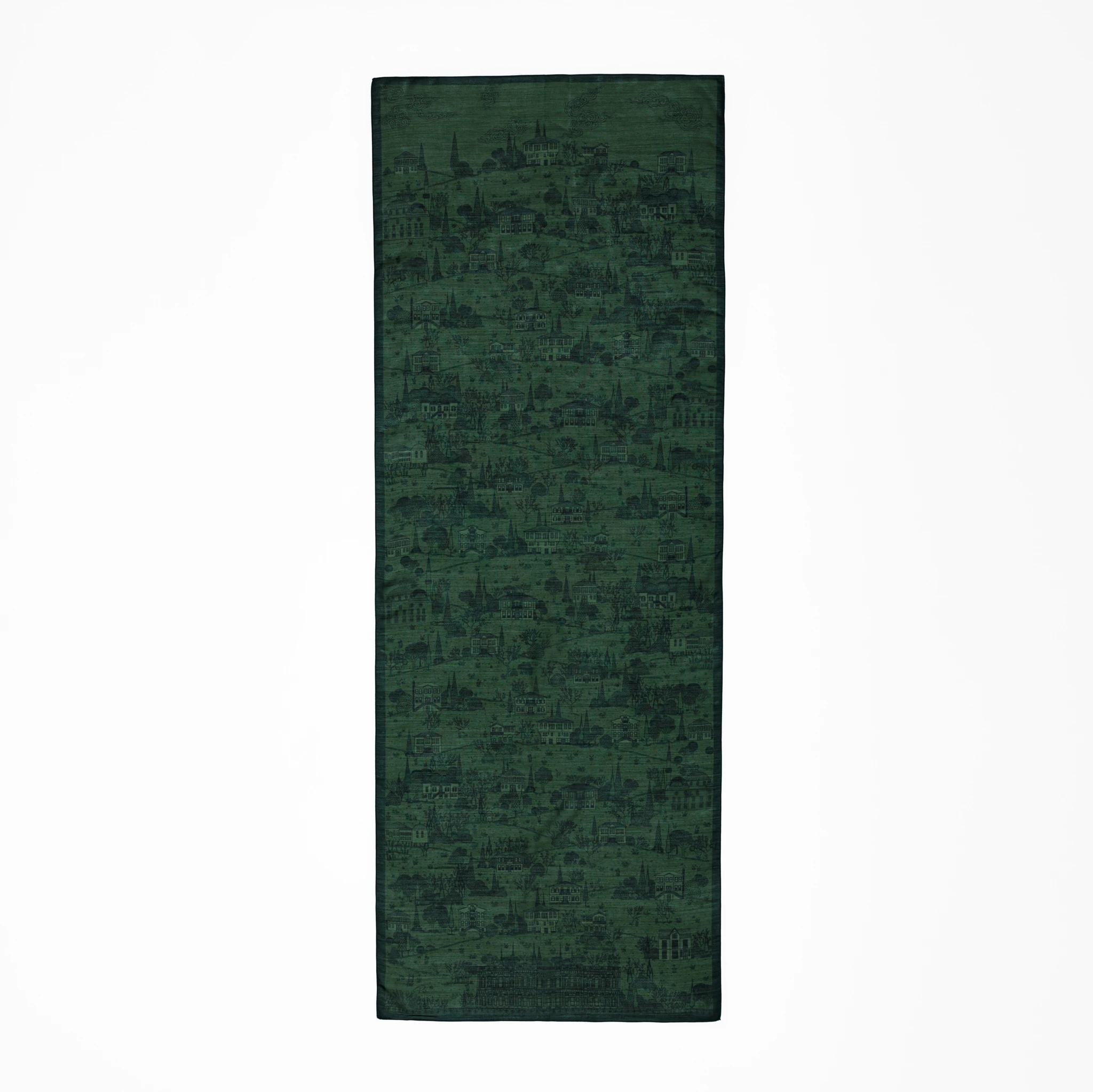 Beylerbeyi Dikdörtgen Şal - Yeşil