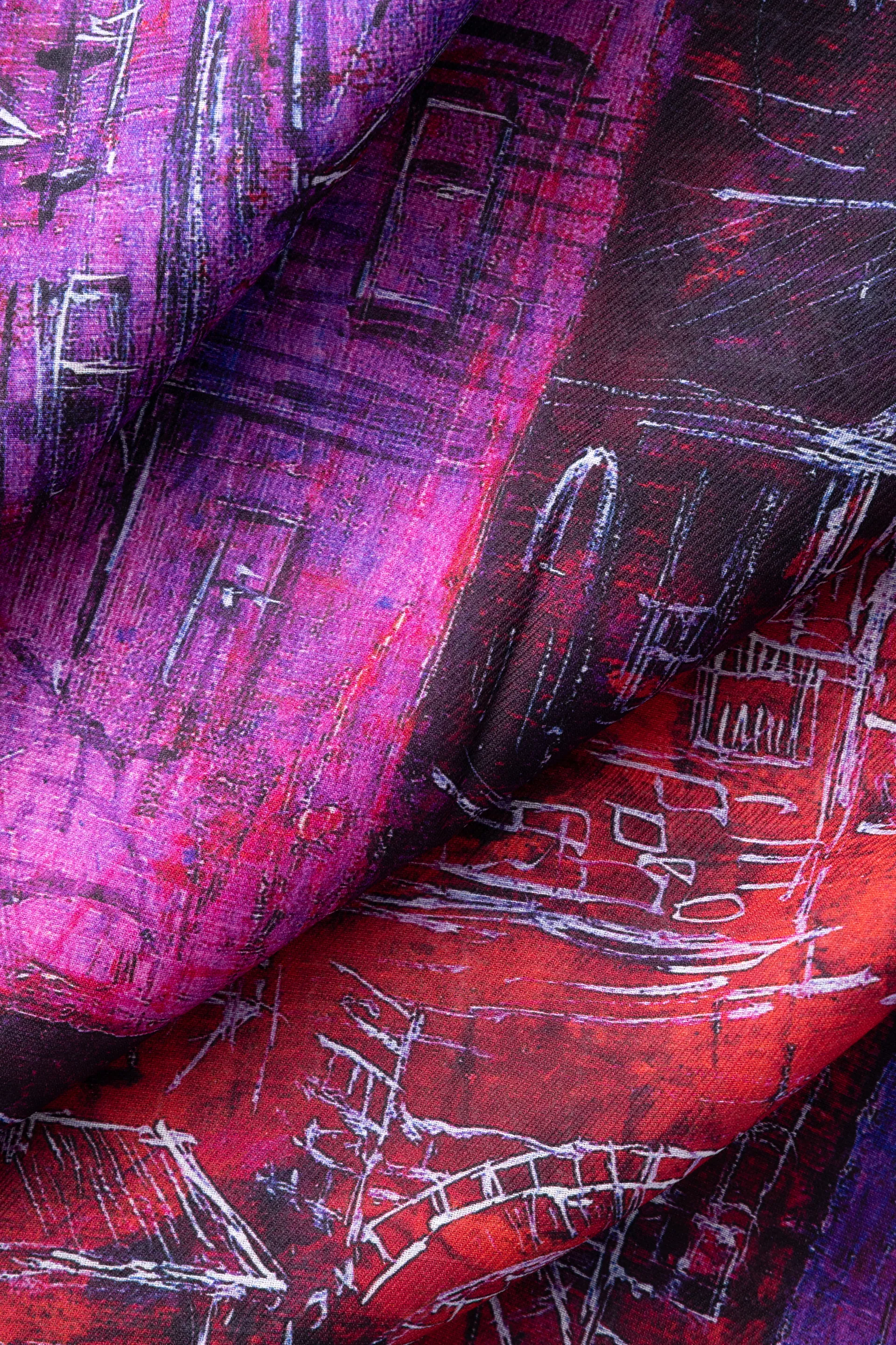 Sonsuz Şehirler Yün İpek Kare Şal 