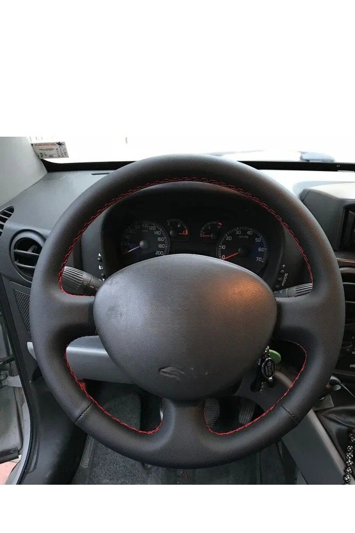 Fiat Doblo 1 Araca Özel Direksiyon Kılıfı Kırmızı Ipli (AÇIKLAMAYI OKYNZ)
