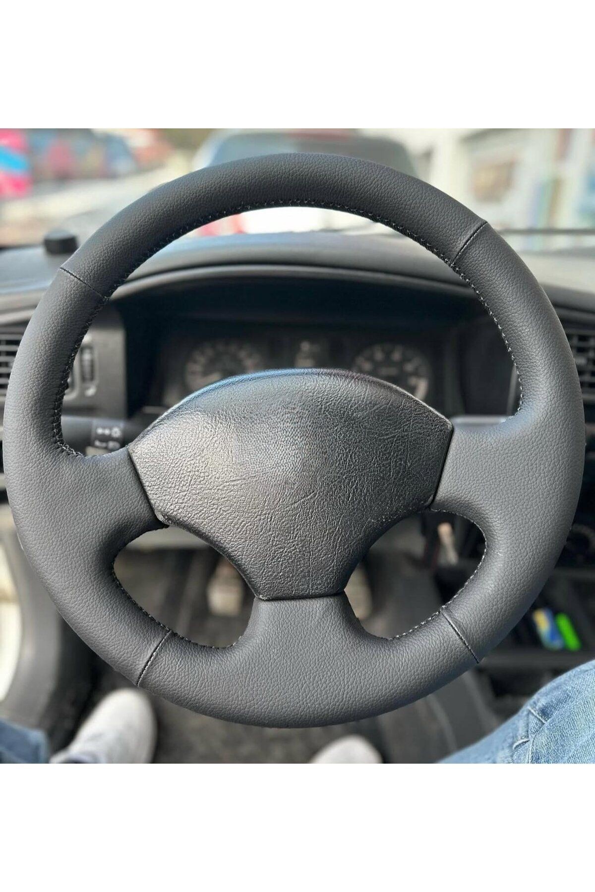 RENAULT19 EUROPA ARACA UYUMLU ÖZEL DİKMELİ DİREKSİYON KILIFI TORPİDO DESEN DERİ(AÇIKLAMAYI OKUYNZ)