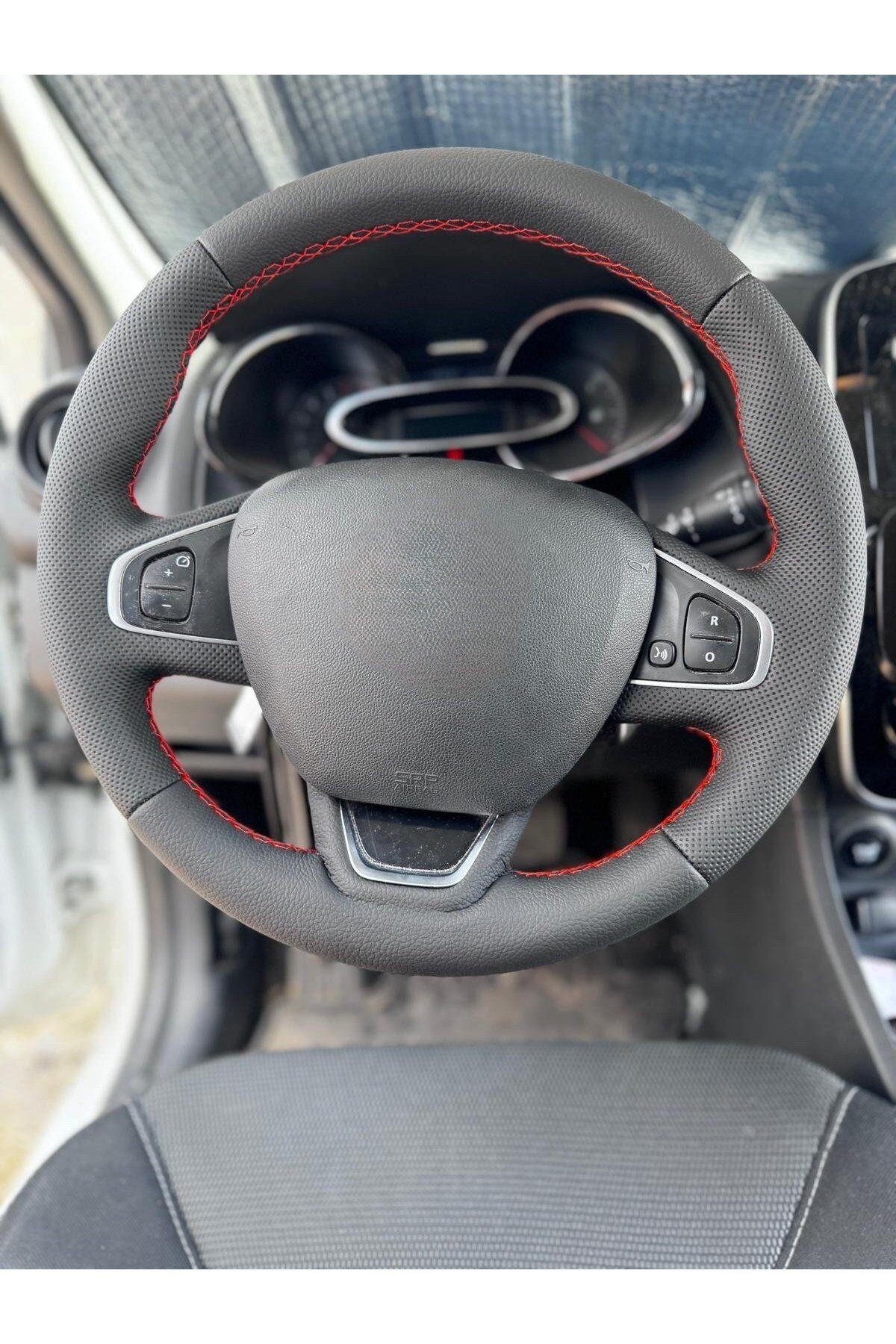 Renault Clio4,5 Gt Line Araca Özel DİKMELİ Direksiyon Kılıfı(AÇIKLAMAYI OKUYUNUZ)