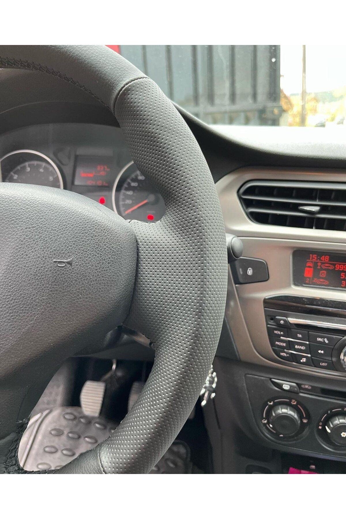 Peugeot 301 Araca Özel Dikmeli Direksiyon Kılıfı(AÇIKLAMAYI OKUYNUZ)