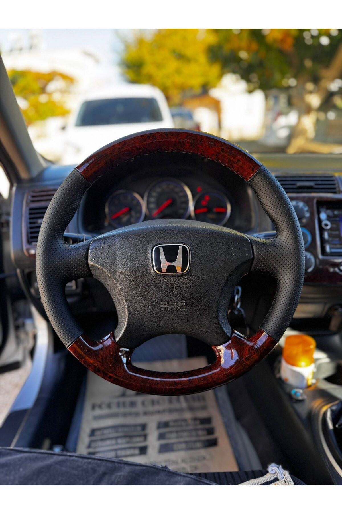 HONDA CİVİC VİTEC 2 ARACA ÖZEL DİKMELİ DİREKSİYON KILIFI (AÇIKLAMAYI OKUYUNUZ)