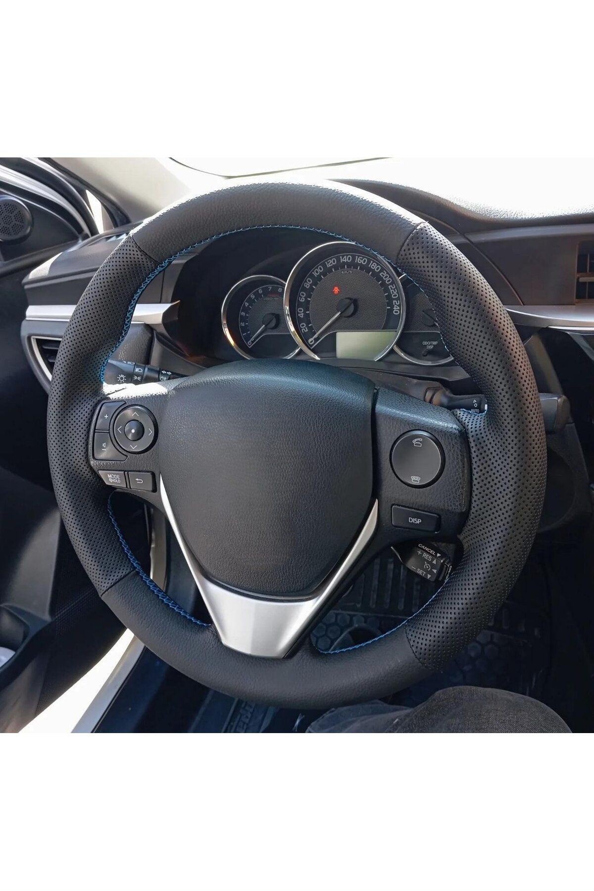 Toyota Corolla 2013-2019 Araca Özel Dikmeli Direksiyon Kılıfı(AÇIKLAMAYI OKUYUNUZ)