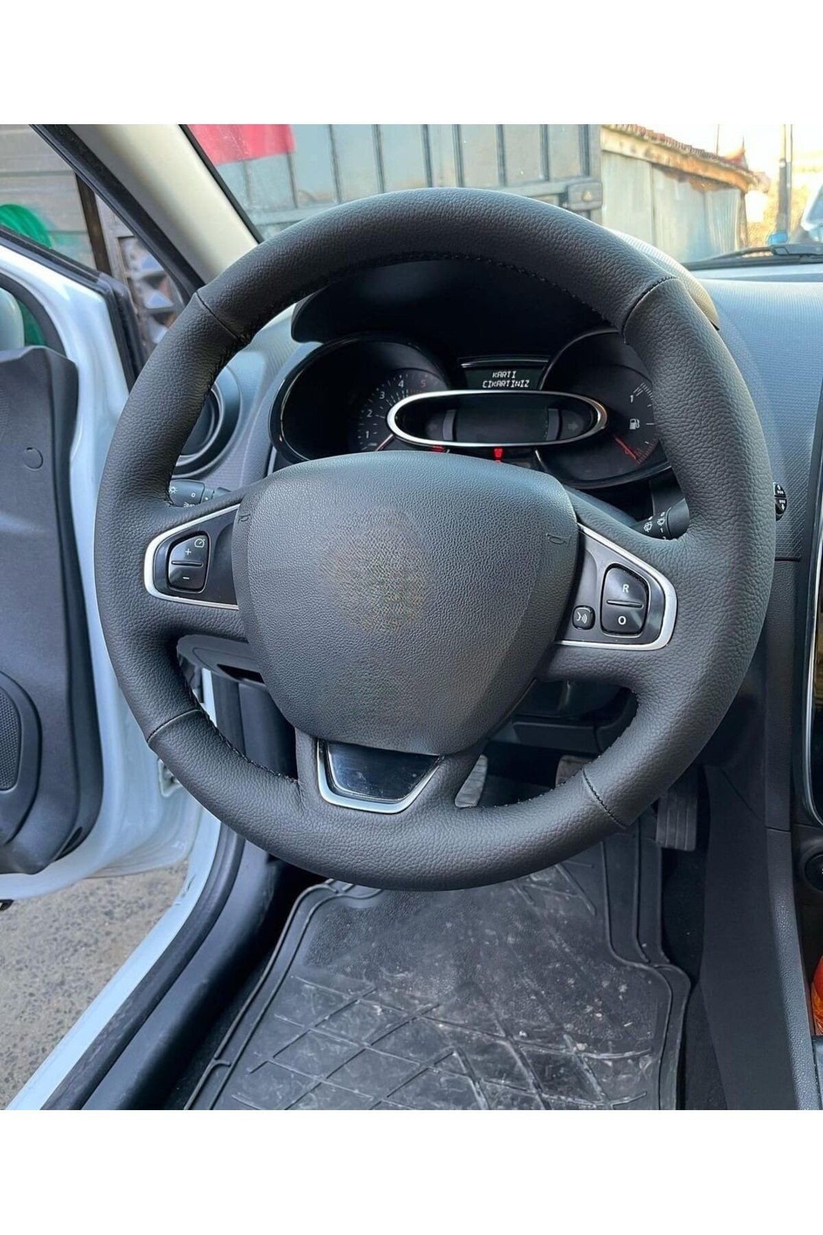Renault Clio4 2013 Faz2 Joy ARACA ÖZEL Direksiyon Kılıfı (AÇIKLAMAYI OKUYUNZ)Siyah Dikiş