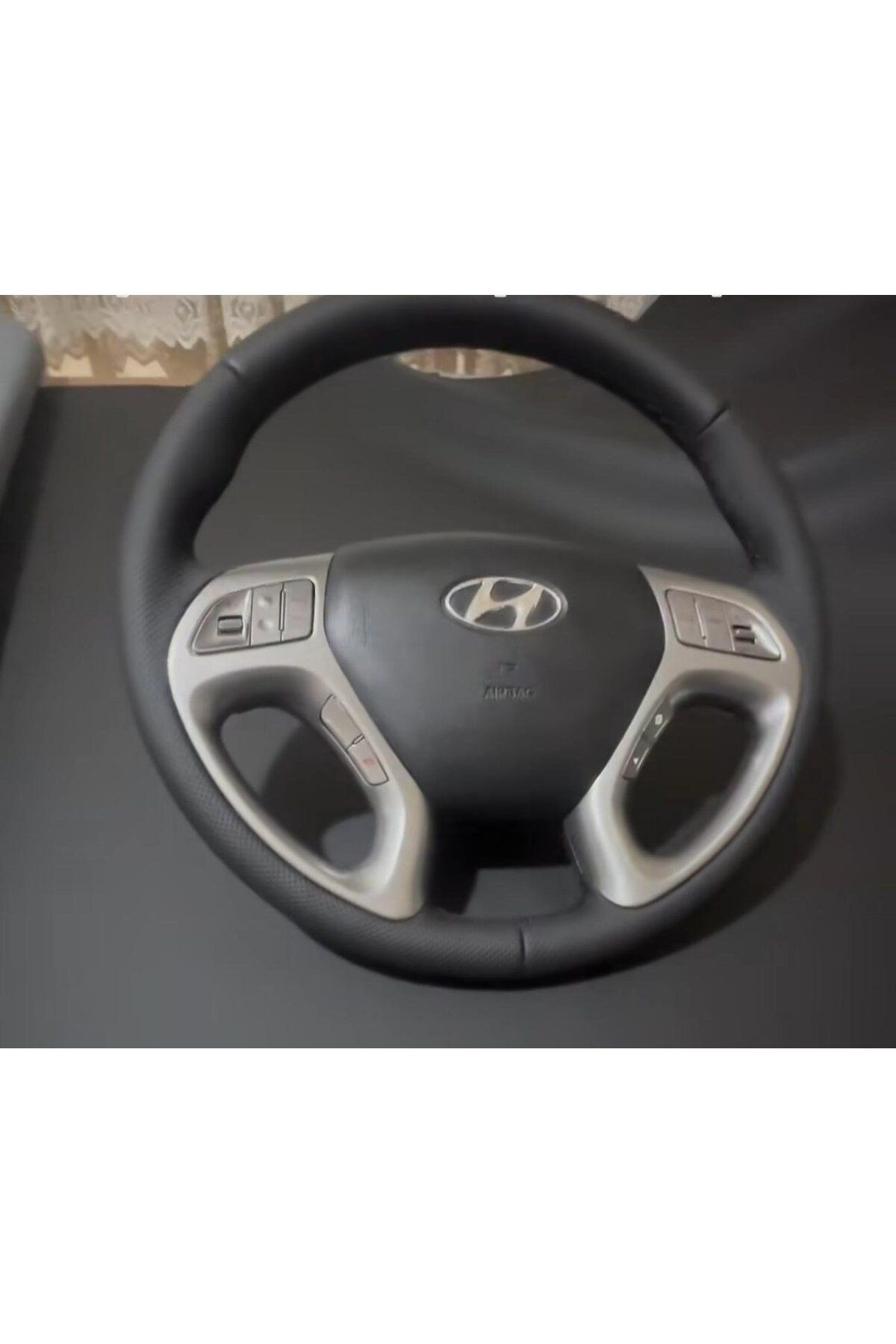 HYUNDAİ İX35 ARACA ÖZEL DİKMELİ DİREKSİYON KILIFI(AÇIKLAMAYI OKUYUNUZ LÜTFEN)