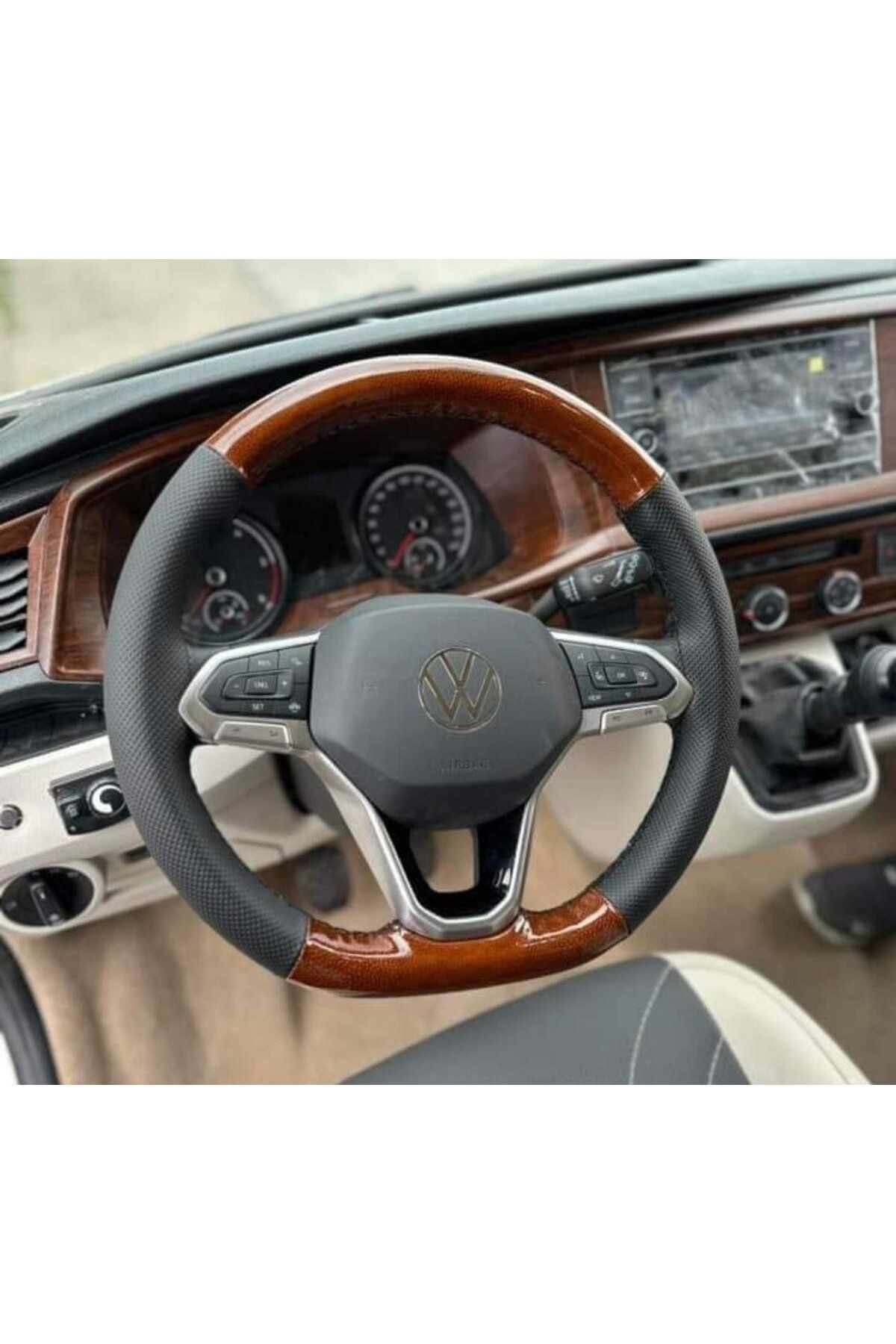 VOLKSWAGEN GOLF 8 - TRANSPORTER ARACA ÖZEL DİKMELİ DİREKSİYON KILIFI (AÇIKLAMAYI OKUYUNUZ)
