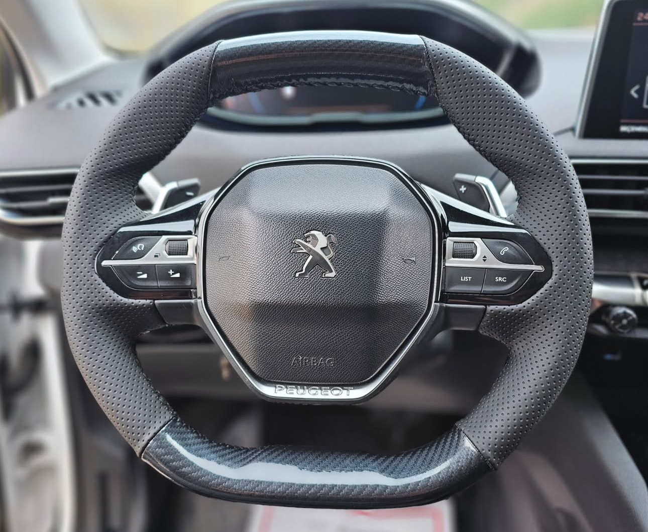 Peugeot Rifter Araca Özel Dikmeli Direksiyon Kılıfı 