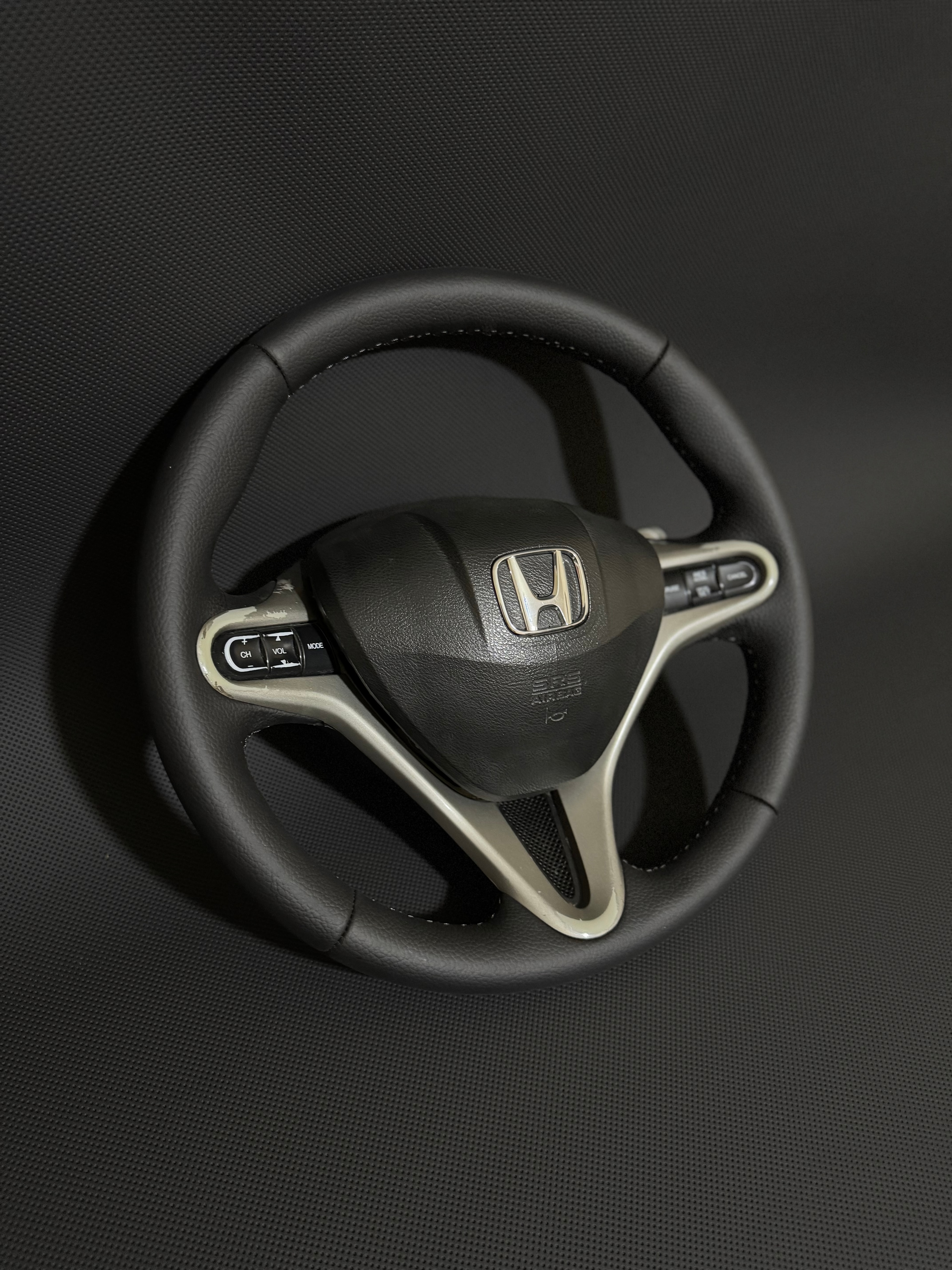 Honda civic FD6 Araca Özel Dikmeli Direksiyon Kılıfı (Düz Deri)