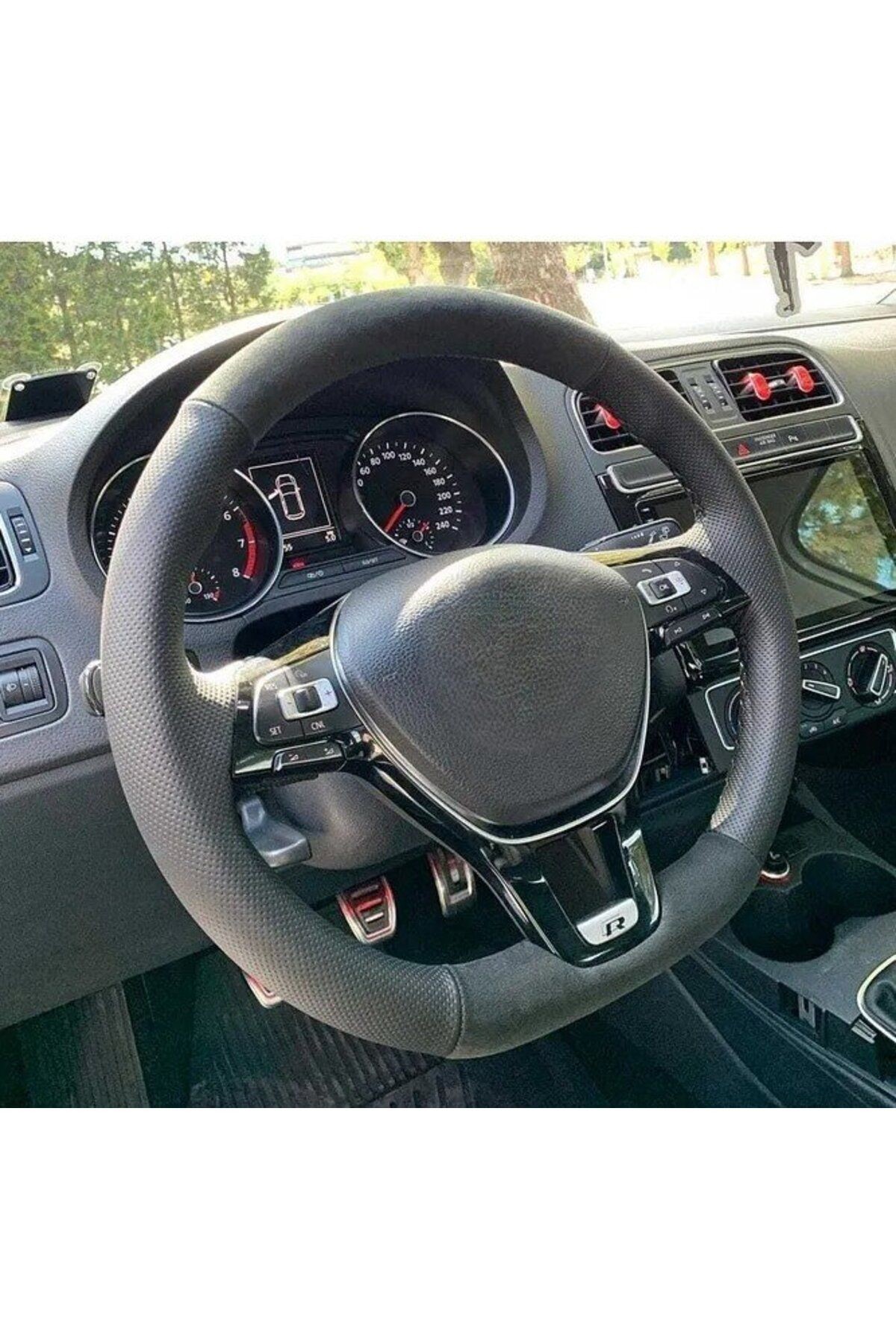 Volkswagen Passat Alcantara Araca Özel Direksiyon Kılıfı (AÇIKLAMAYI OKUYNZ)
