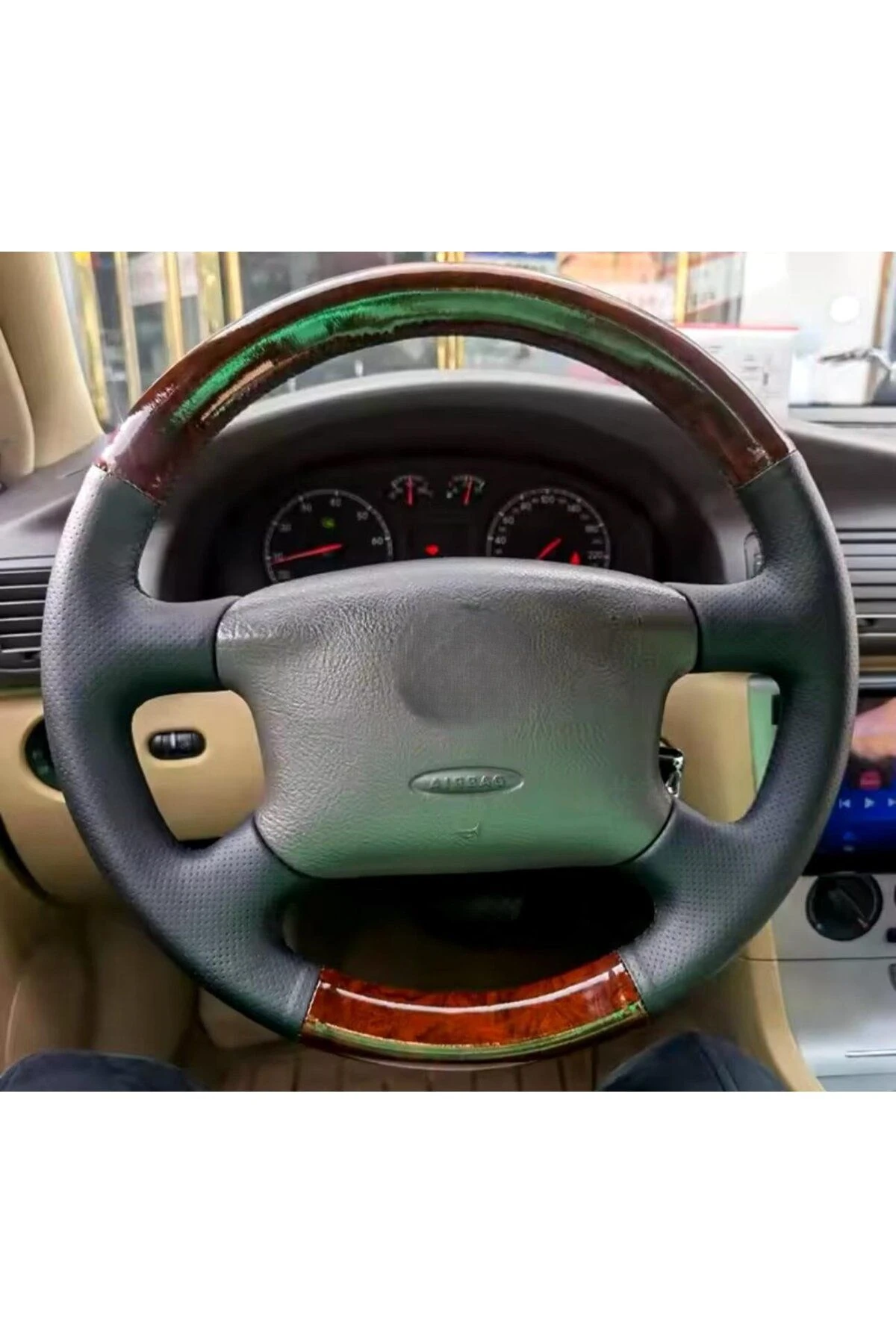 VOLKSWAGEN T5 MİCROFİBER MAUN- NOKTALI ARACA ÖZEL DİKMELİ DİREKSİYON KILIFI(AÇIKLAMAYI OKUYNZ)