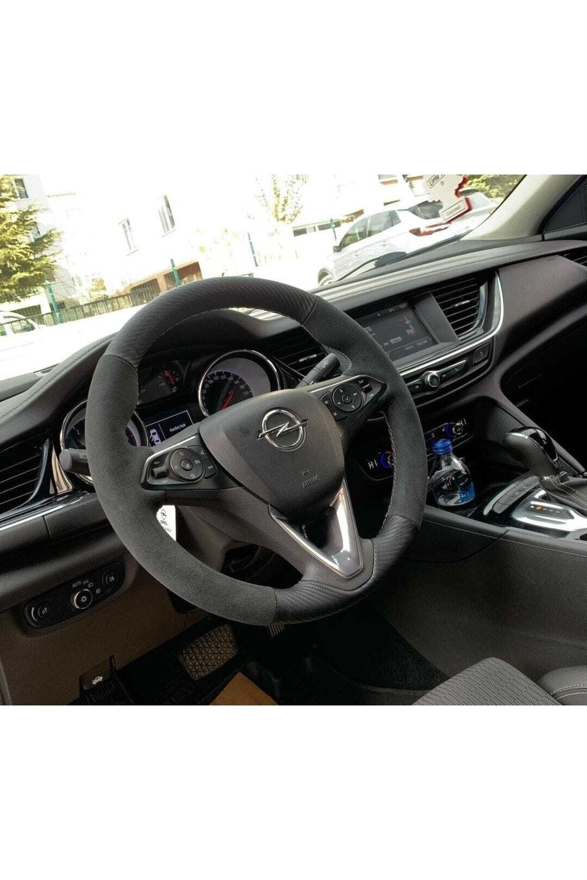 Opel Astra K Alcantara-carbon Model Araca Özel Direksiyon Kılıfı