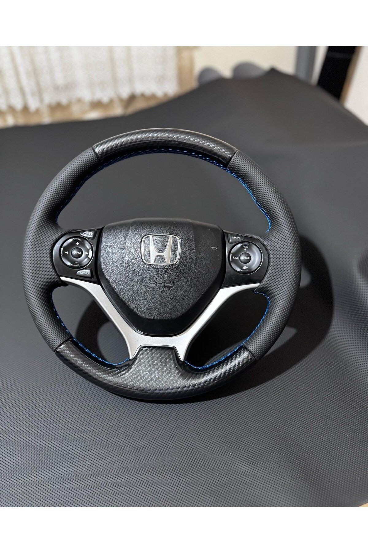 HONDA CİVİC FB7 ARACA ÖZEL DİKMELİ DİREKSİYON KILIFI(AÇIKLAMAYI OKUYUNUZ LÜTF)