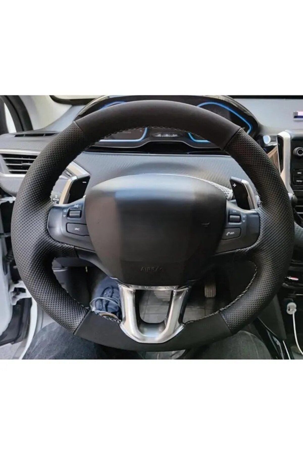 Peugeot 208 Araca Özel Direksiyon Kılıfı (NOKTALI-NUBUK)açıklamayı Okuyunz