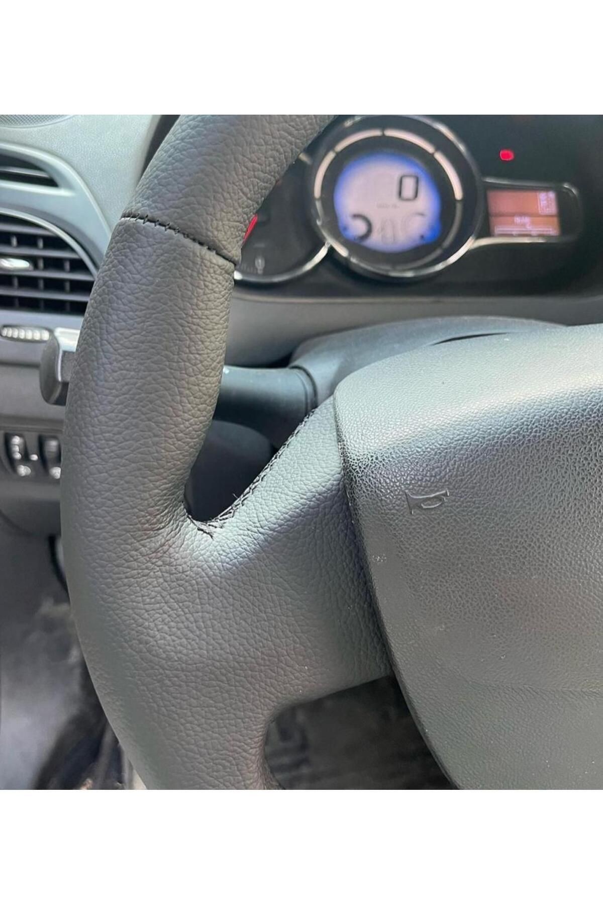 RENAULT FLUANCE TUŞSUZ ARACA ÖZEL DİREKSİYON KILIFI (DÜZ SİYAH DERİ)AÇIKLAMAYI OKUYNZ